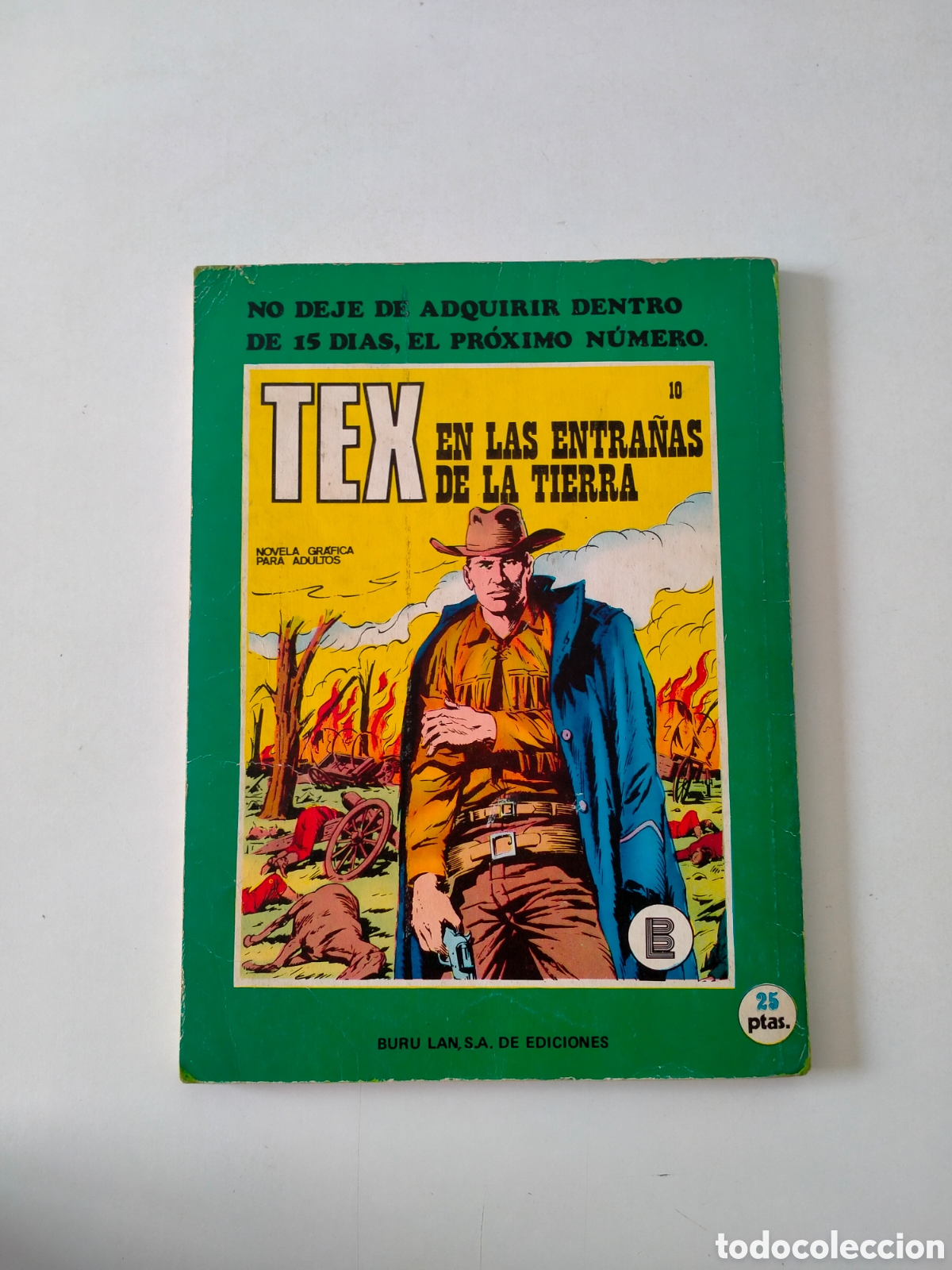 C&oacute;mics: TEX N&Uacute;MERO 9 EDICIONES BURU LAN A&Ntilde;O 1971 - Foto 2