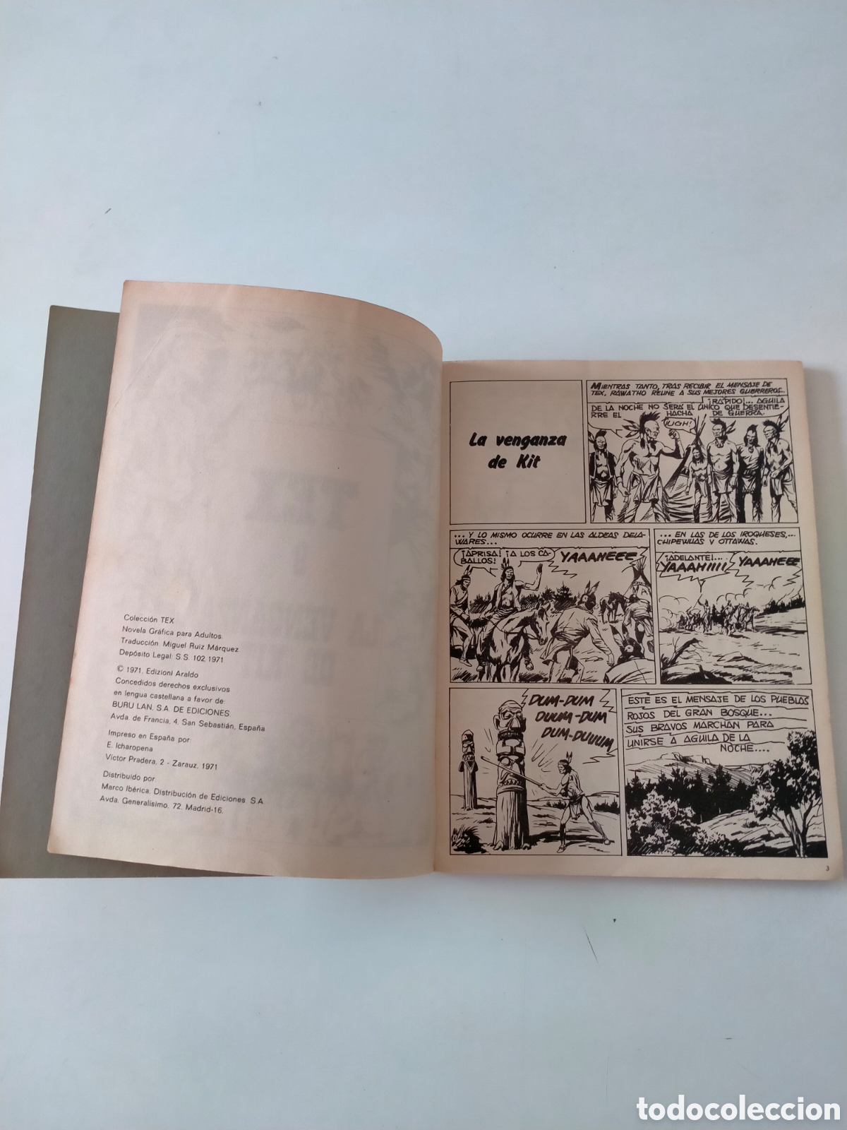 C&oacute;mics: TEX N&Uacute;MERO 9 EDICIONES BURU LAN A&Ntilde;O 1971 - Foto 5