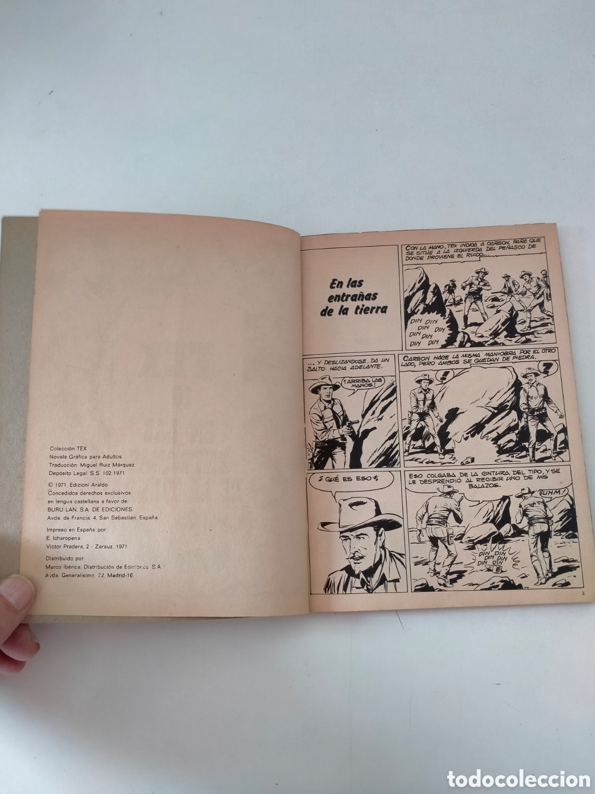 C&oacute;mics: TEX N&Uacute;MERO 10 EDICIONES BURU LAN A&Ntilde;O 1971 - Foto 5