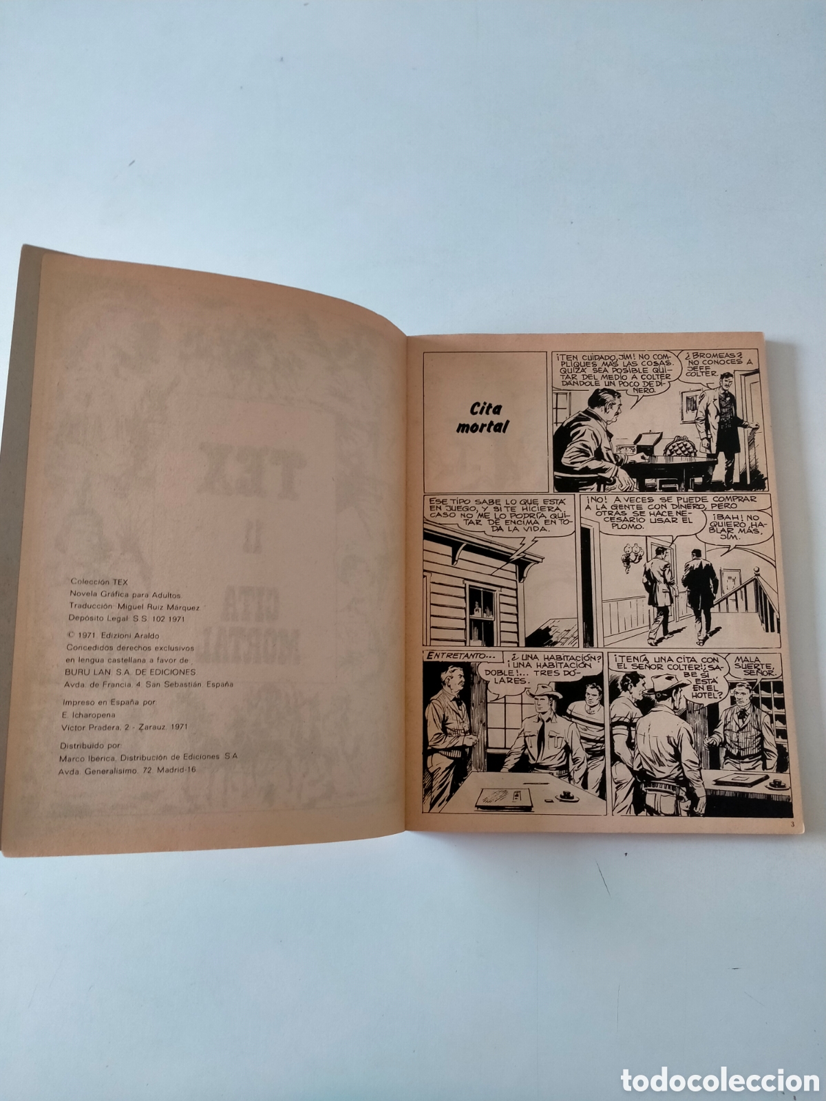 C&oacute;mics: TEX N&Uacute;MERO 11 EDICIONES BURU LAN A&Ntilde;O 1971 - Foto 5