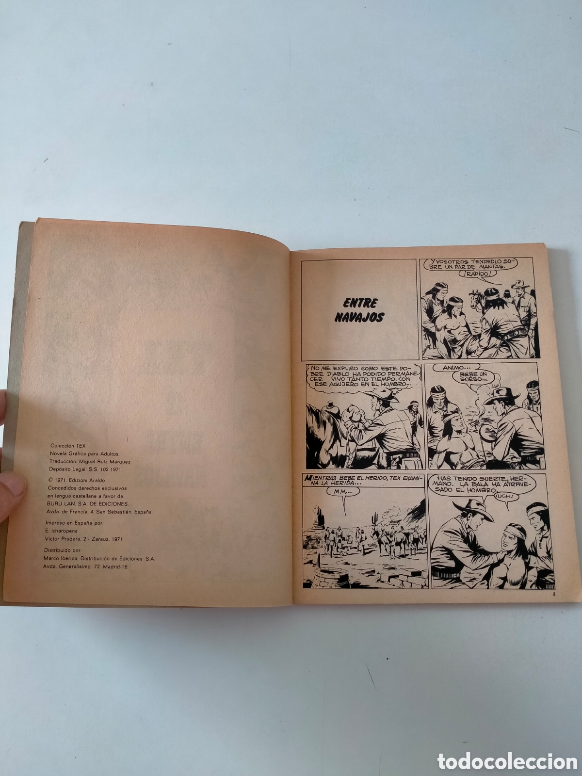 C&oacute;mics: TEX N&Uacute;MERO 12 EDICIONES BURU LAN A&Ntilde;O 1971 - Foto 5