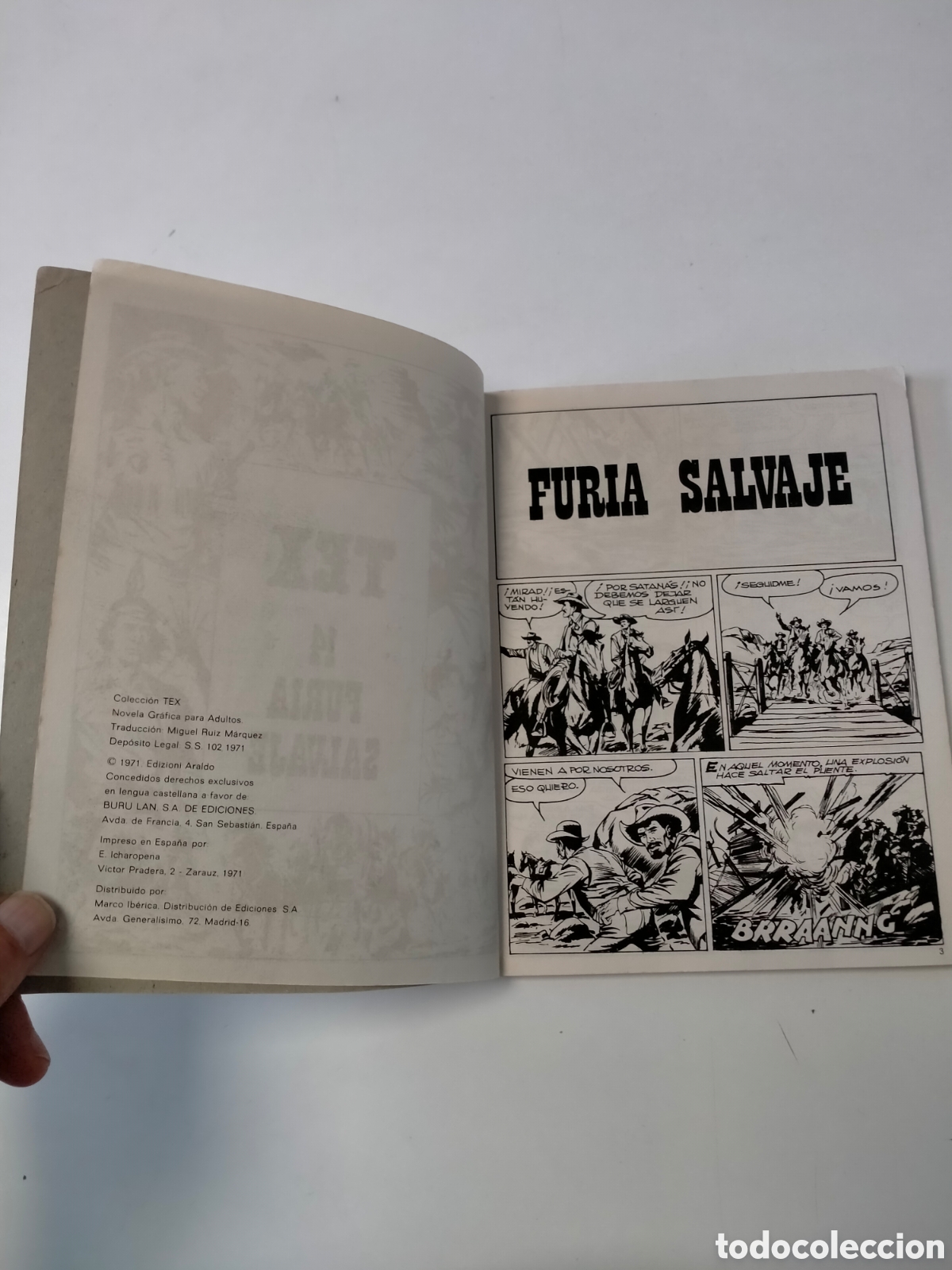 C&oacute;mics: TEX N&Uacute;MERO 14 EDICIONES BURU LAN A&Ntilde;O 1971 - Foto 5