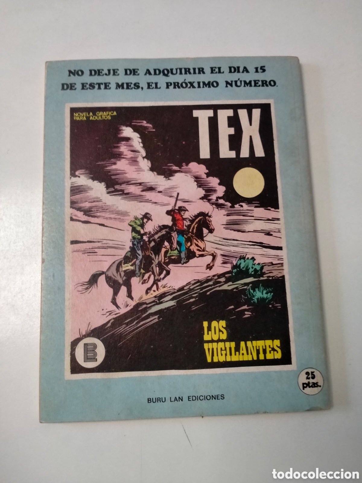 C&oacute;mics: TEX N&Uacute;MERO 15 EDICIONES BURU LAN A&Ntilde;O 1971 - Foto 2