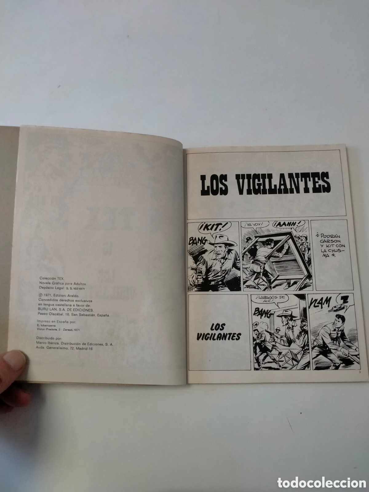 C&oacute;mics: TEX N&Uacute;MERO 16 EDICIONES BURU LAN A&Ntilde;O 1971 - Foto 5