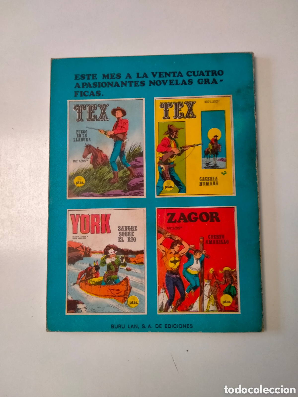 C&oacute;mics: TEX N&Uacute;MERO 17 EDICIONES BURU LAN A&Ntilde;O 1971 - Foto 2