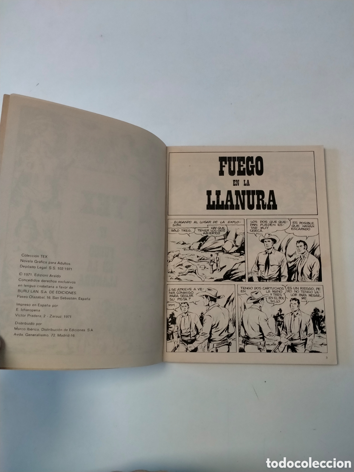C&oacute;mics: TEX N&Uacute;MERO 17 EDICIONES BURU LAN A&Ntilde;O 1971 - Foto 5