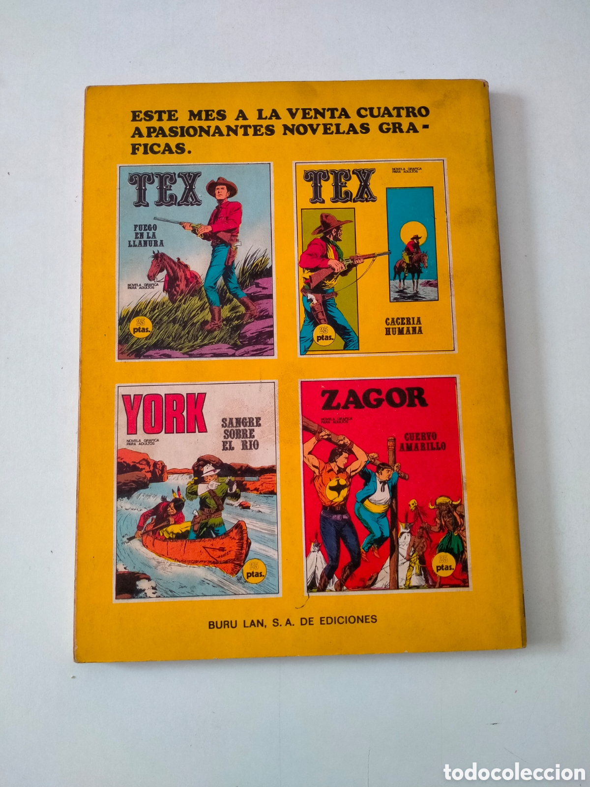 C&oacute;mics: TEX N&Uacute;MERO 18 EDICIONES BURU LAN A&Ntilde;O 1971 - Foto 2