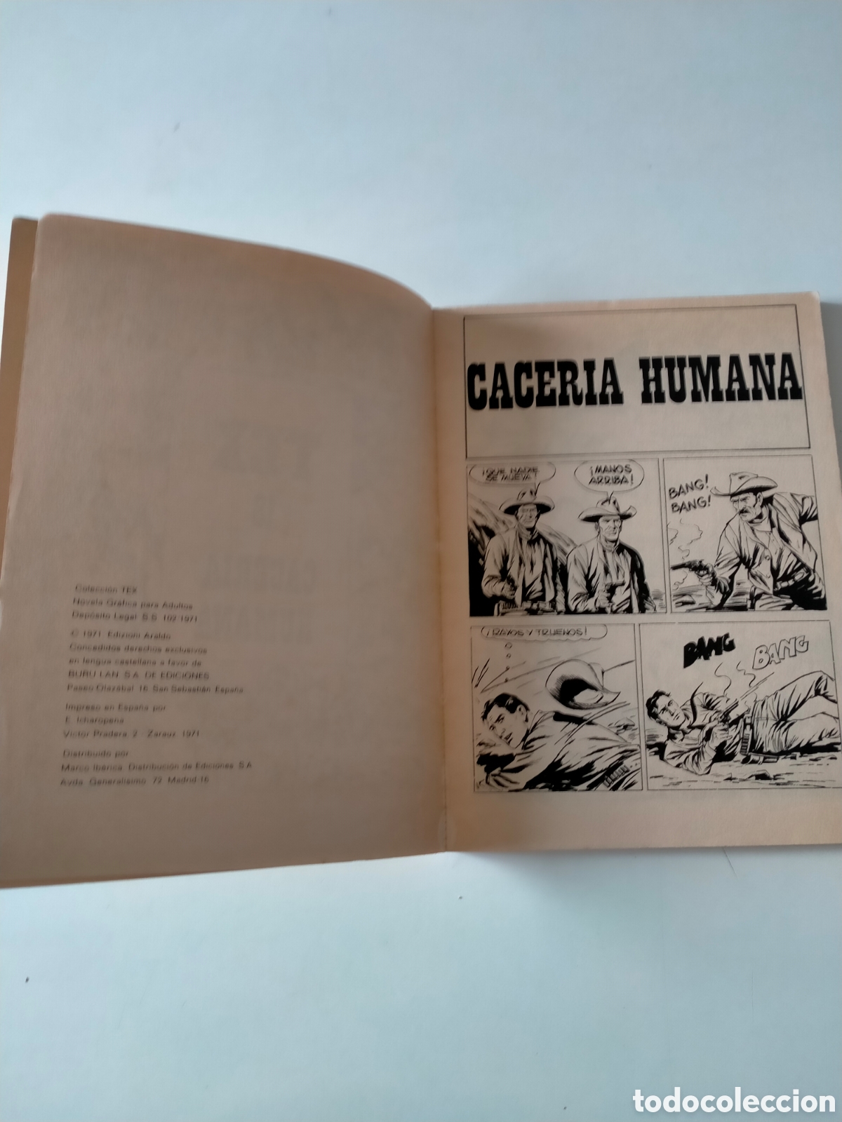 C&oacute;mics: TEX N&Uacute;MERO 18 EDICIONES BURU LAN A&Ntilde;O 1971 - Foto 5
