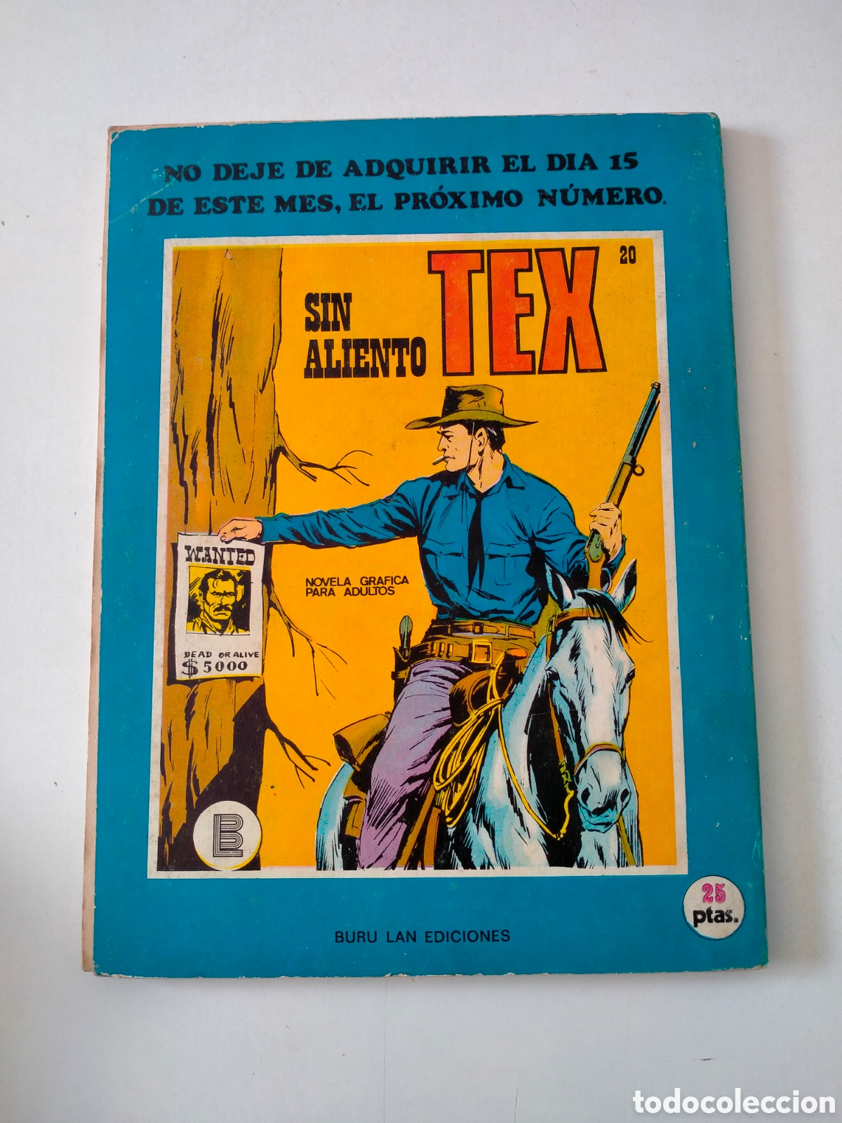 C&oacute;mics: TEX N&Uacute;MERO 19 EDICIONES BURU LAN A&Ntilde;O 1971 - Foto 2