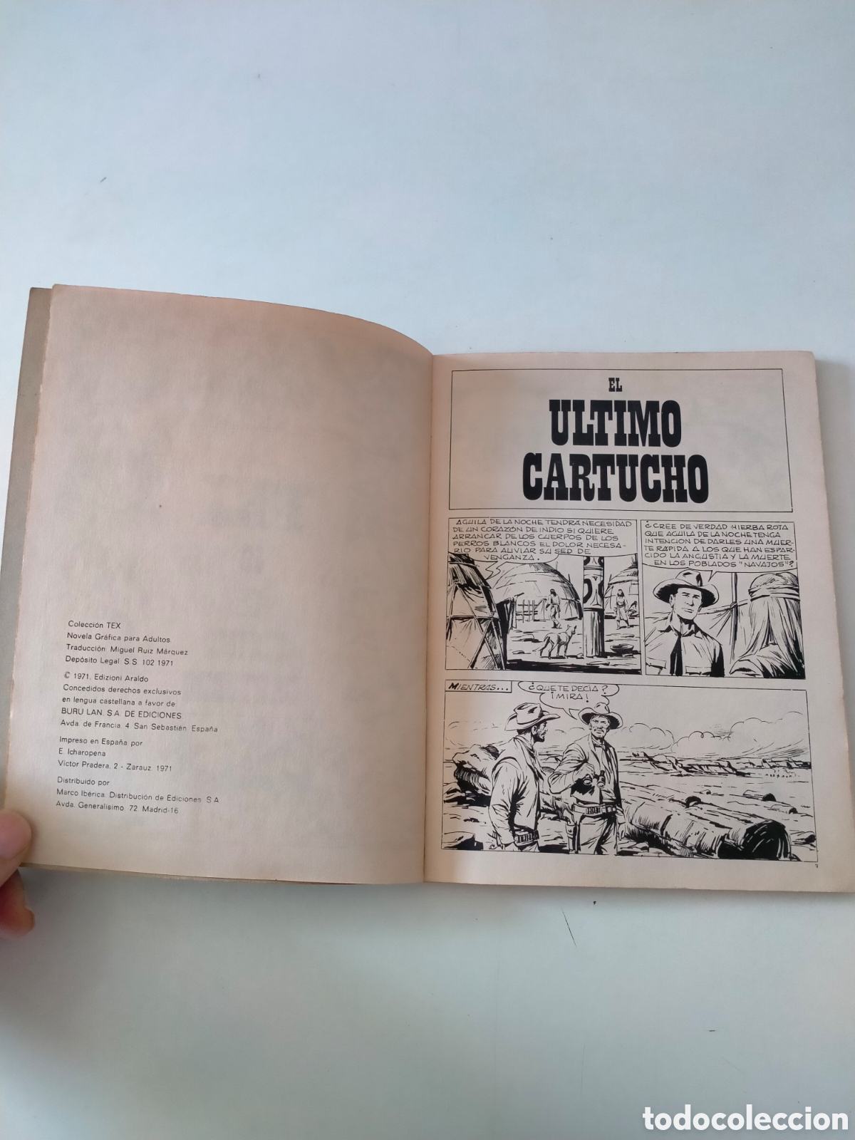 C&oacute;mics: TEX N&Uacute;MERO 19 EDICIONES BURU LAN A&Ntilde;O 1971 - Foto 5