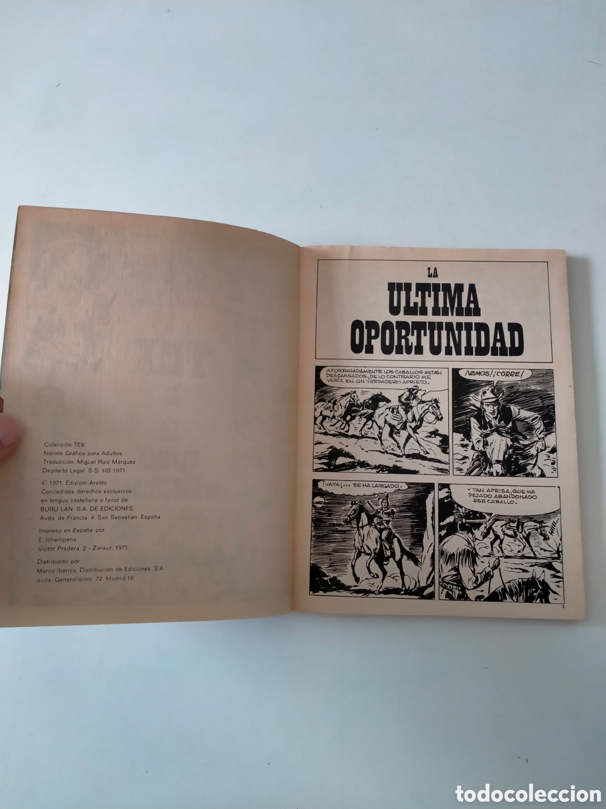 C&oacute;mics: TEX N&Uacute;MERO 21 EDICIONES BURU LAN A&Ntilde;O 1971 - Foto 5