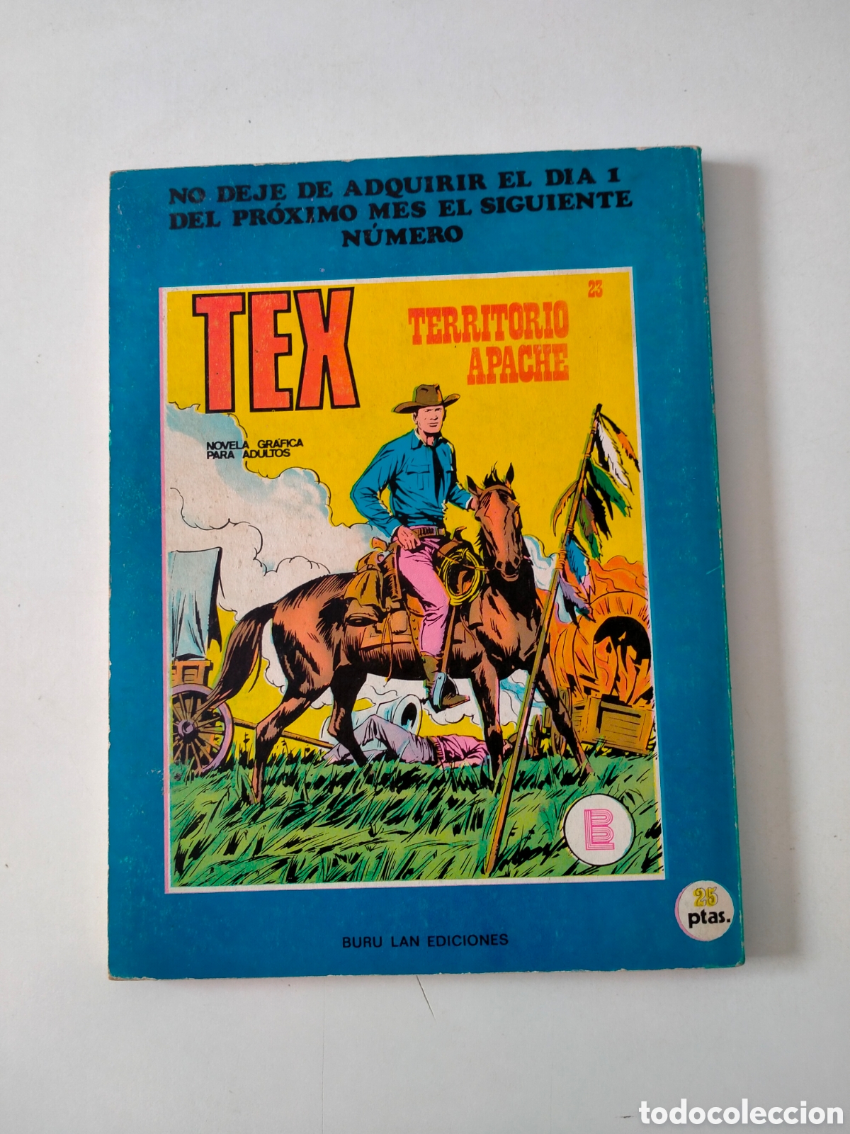 C&oacute;mics: TEX N&Uacute;MERO 22 EDICIONES BURU LAN A&Ntilde;O 1971 - Foto 2