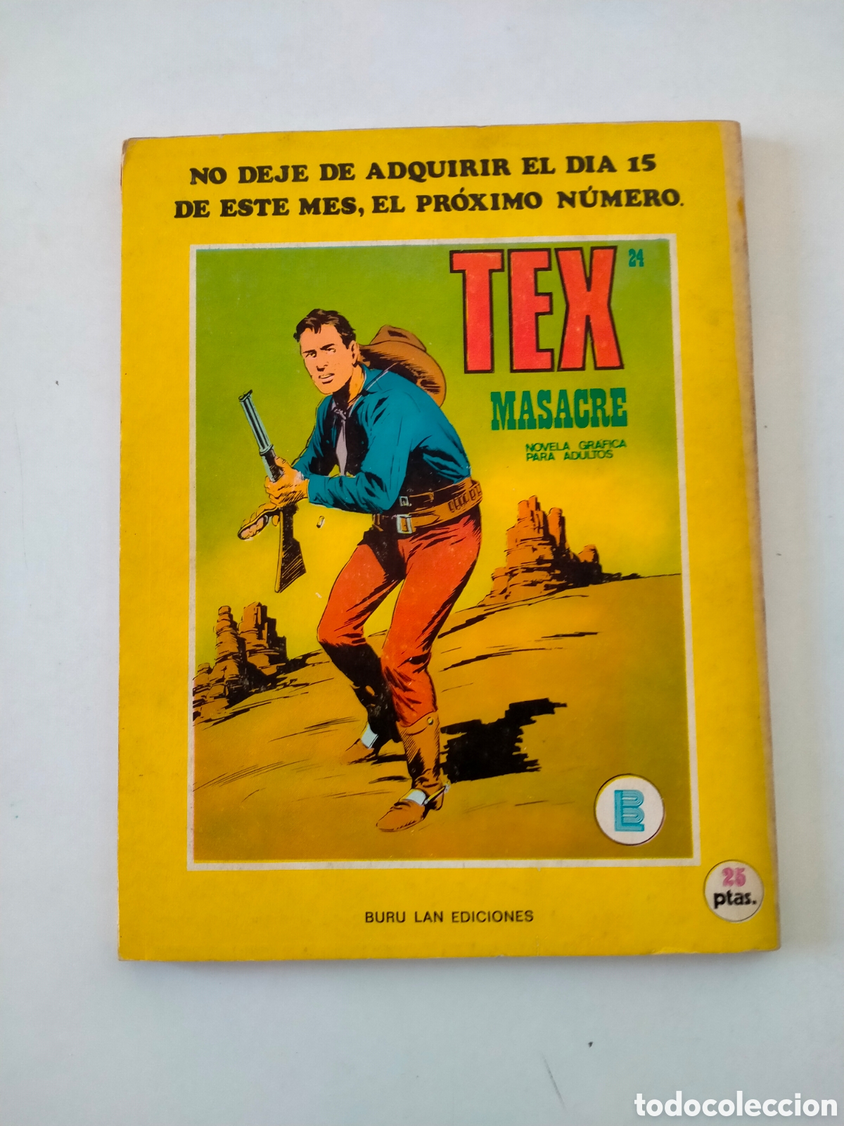 C&oacute;mics: TEX N&Uacute;MERO 23 EDICIONES BURU LAN A&Ntilde;O 1971 - Foto 2