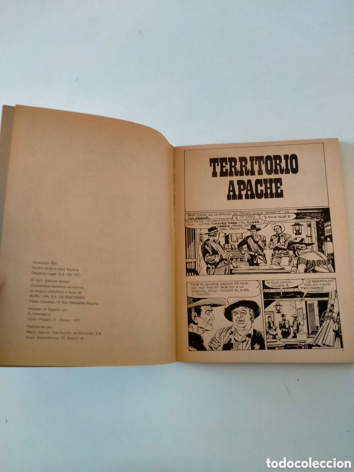 C&oacute;mics: TEX N&Uacute;MERO 23 EDICIONES BURU LAN A&Ntilde;O 1971 - Foto 5