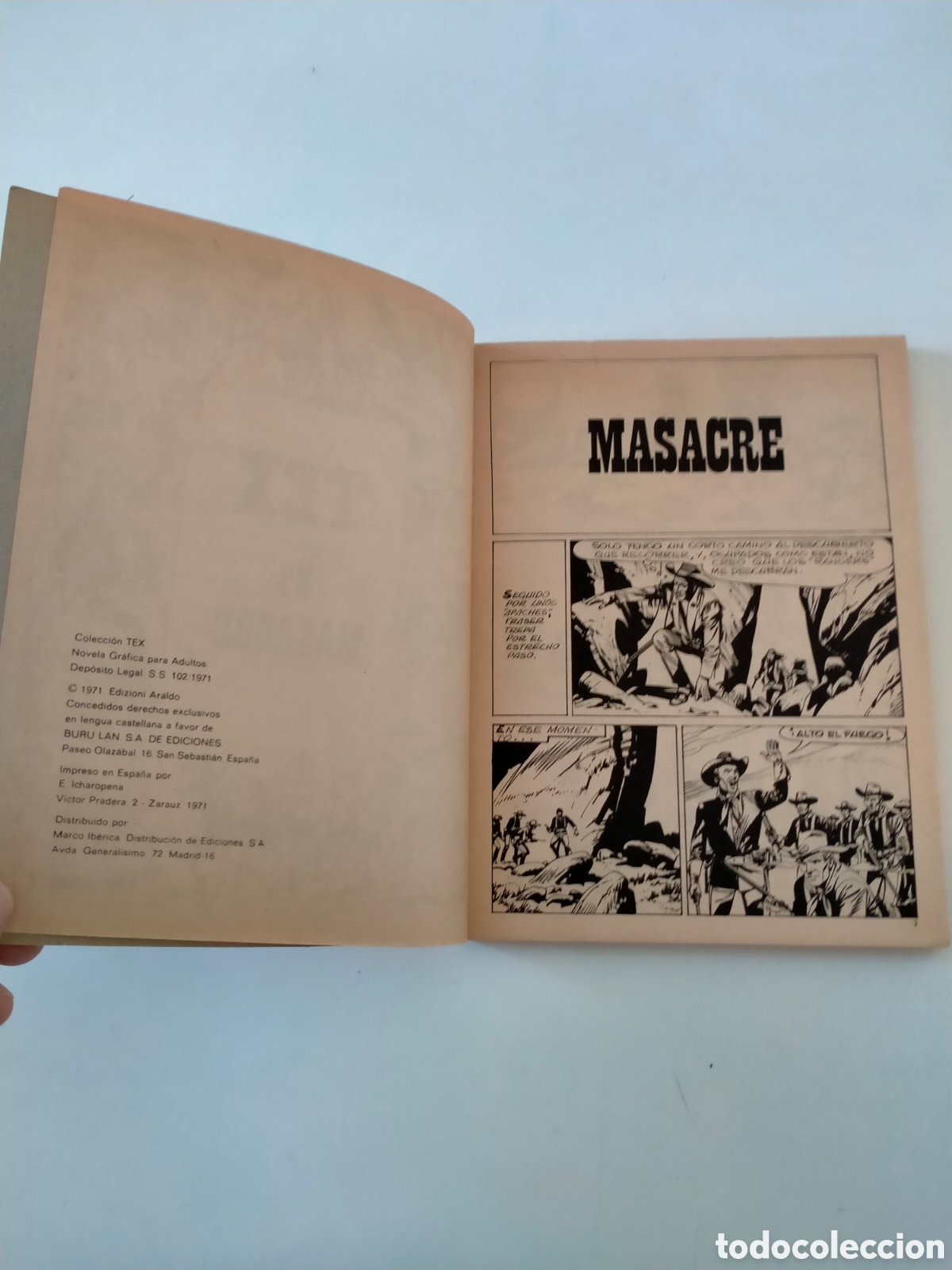 C&oacute;mics: TEX N&Uacute;MERO 24 EDICIONES BURU LAN A&Ntilde;O 1971 - Foto 5