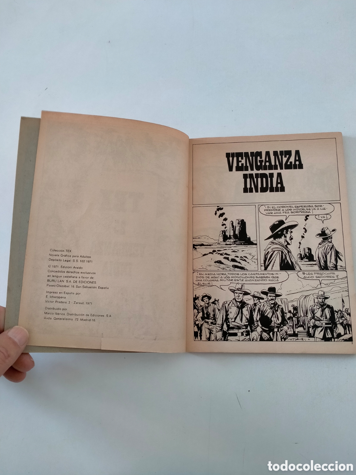 C&oacute;mics: TEX N&Uacute;MERO 25 EDICIONES BURU LAN A&Ntilde;O 1971 - Foto 5