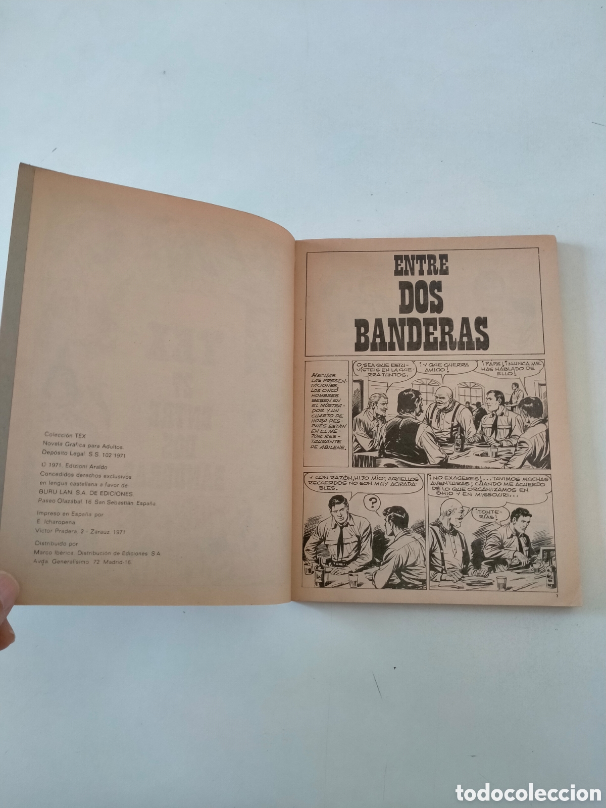 C&oacute;mics: TEX N&Uacute;MERO 27 EDICIONES BURU LAN A&Ntilde;O 1971 - Foto 5