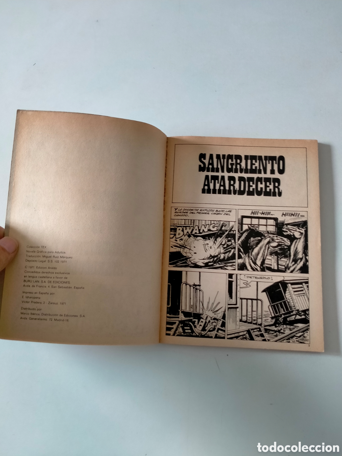 C&oacute;mics: TEX N&Uacute;MERO 29 EDICIONES BURU LAN A&Ntilde;O 1971 - Foto 5