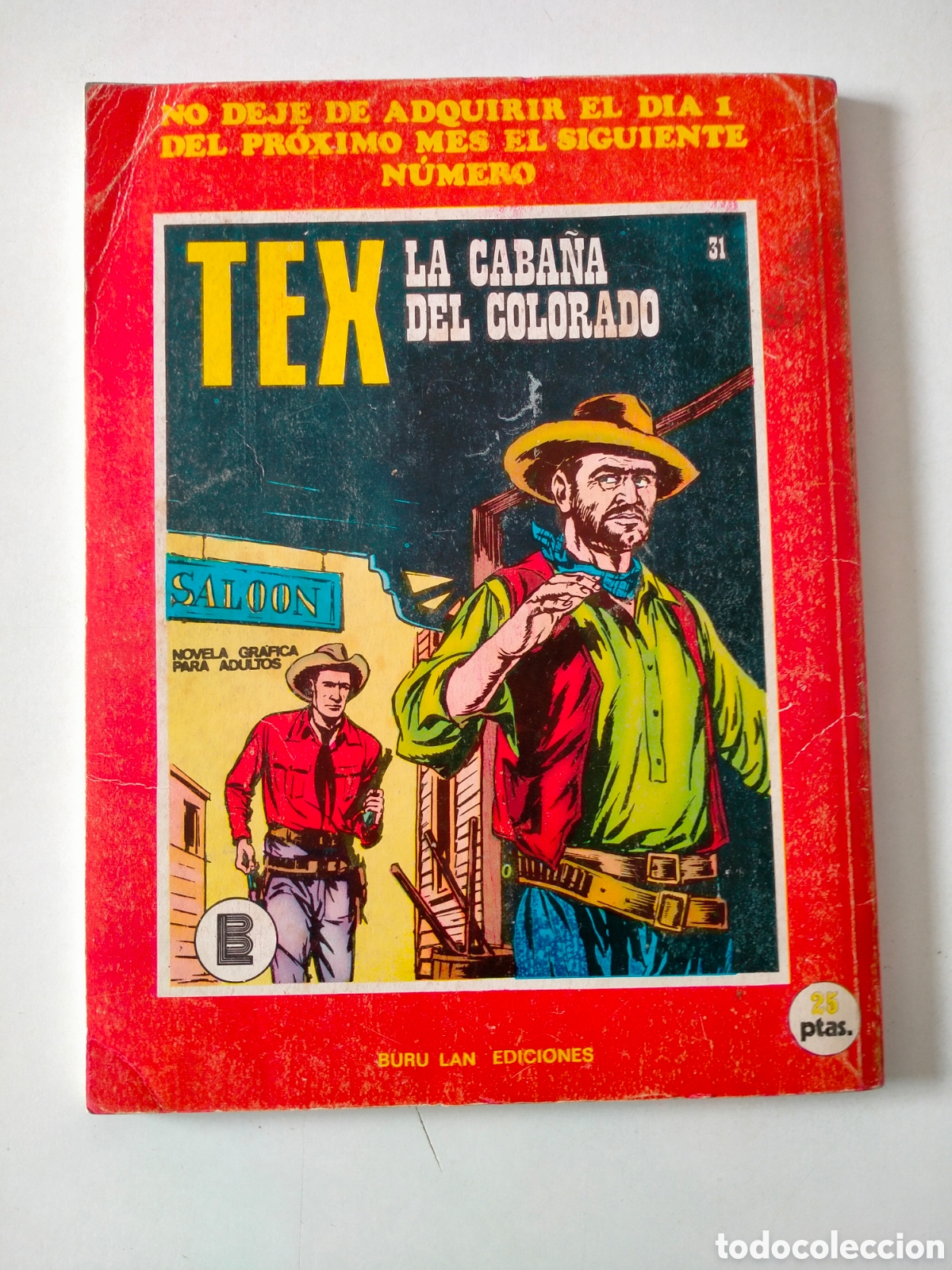 C&oacute;mics: TEX N&Uacute;MERO 30 EDICIONES BURU LAN A&Ntilde;O 1971 - Foto 2