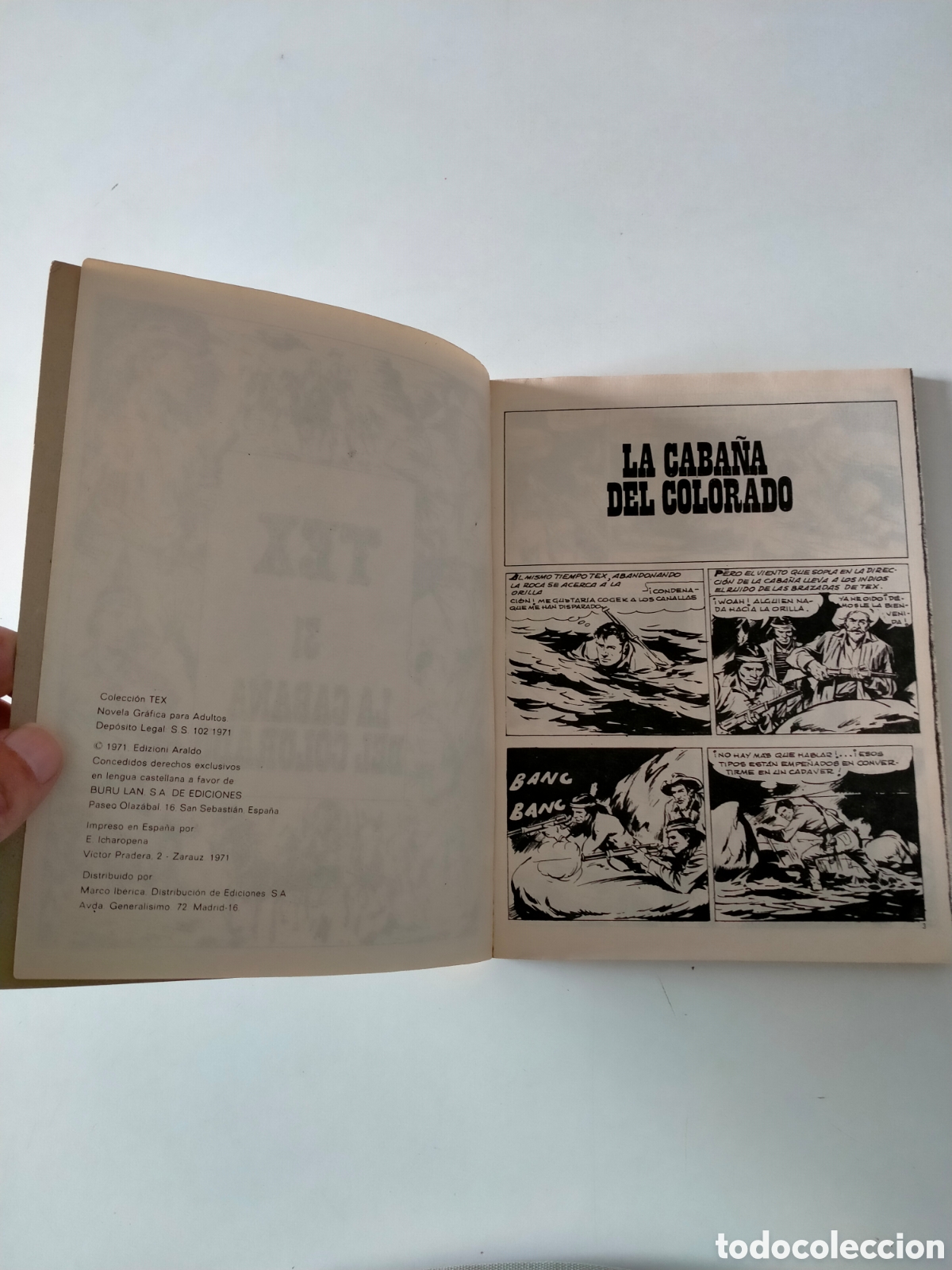 C&oacute;mics: TEX N&Uacute;MERO 31 EDICIONES BURU LAN A&Ntilde;O 1971 - Foto 5
