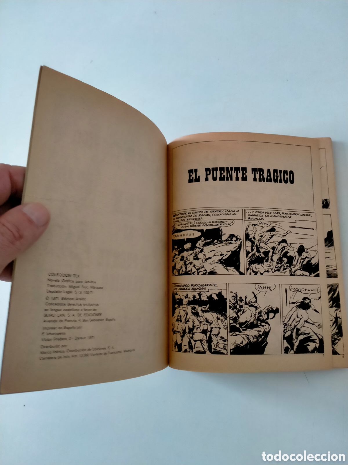 C&oacute;mics: TEX N&Uacute;MERO 32 EDICIONES BURU LAN A&Ntilde;O 1971 - Foto 5