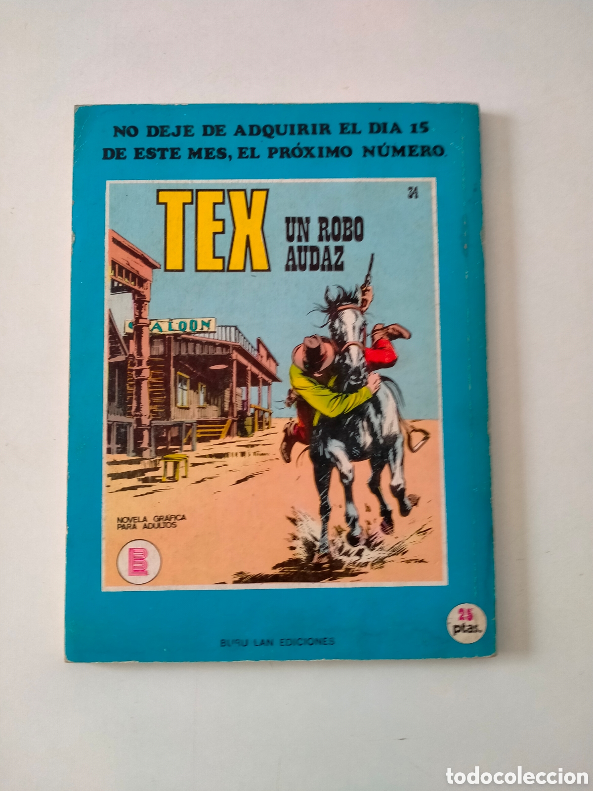 C&oacute;mics: TEX N&Uacute;MERO 33 EDICIONES BURU LAN A&Ntilde;O 1971 - Foto 2