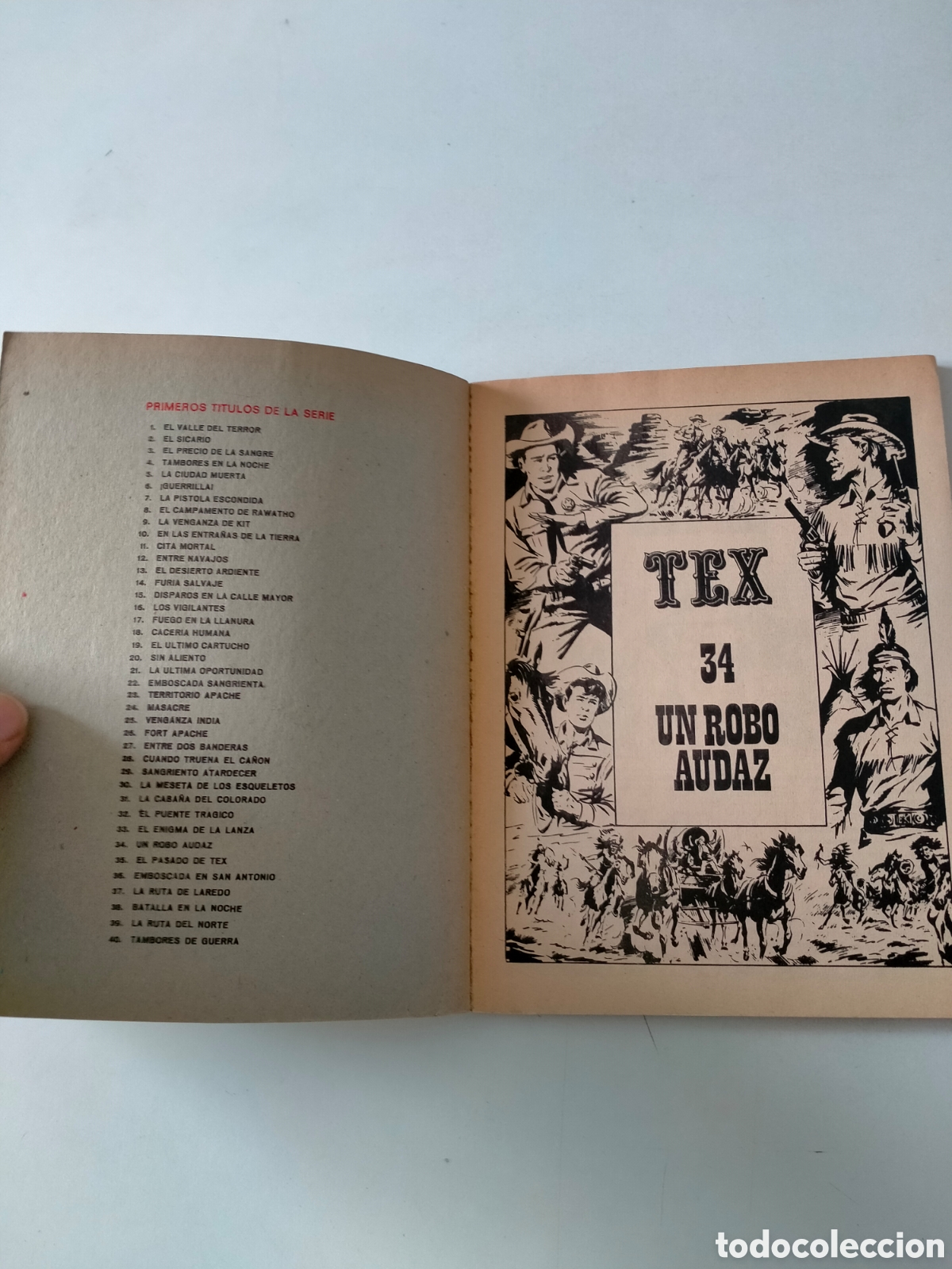 C&oacute;mics: TEX N&Uacute;MERO 34 BURU LAN EDICIONES A&Ntilde;O 1972 - Foto 4