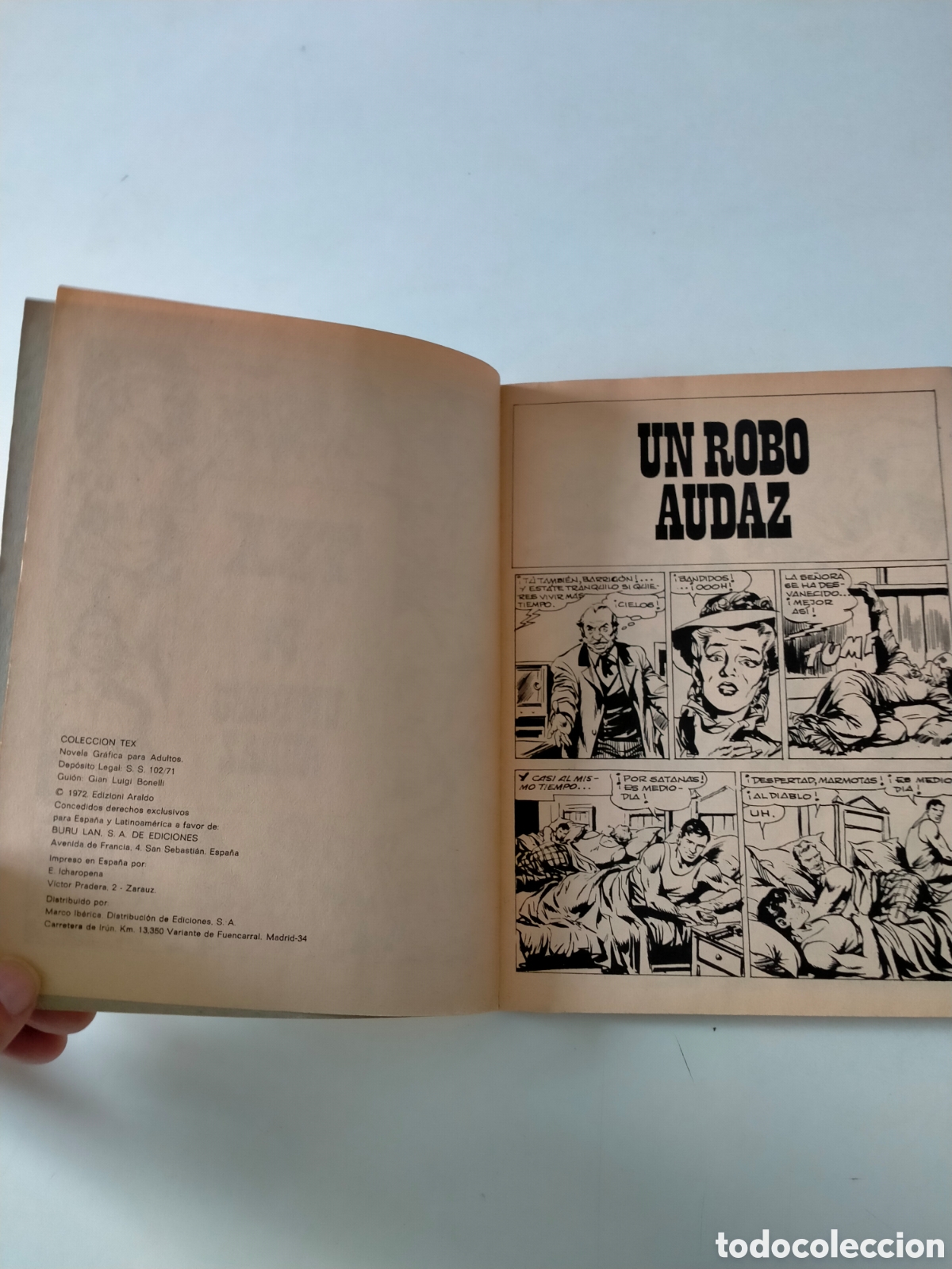 C&oacute;mics: TEX N&Uacute;MERO 34 BURU LAN EDICIONES A&Ntilde;O 1972 - Foto 5