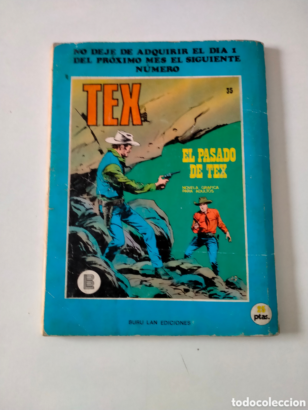 C&oacute;mics: TEX N&Uacute;MERO 34 BURU LAN EDICIONES A&Ntilde;O 1972 - Foto 2