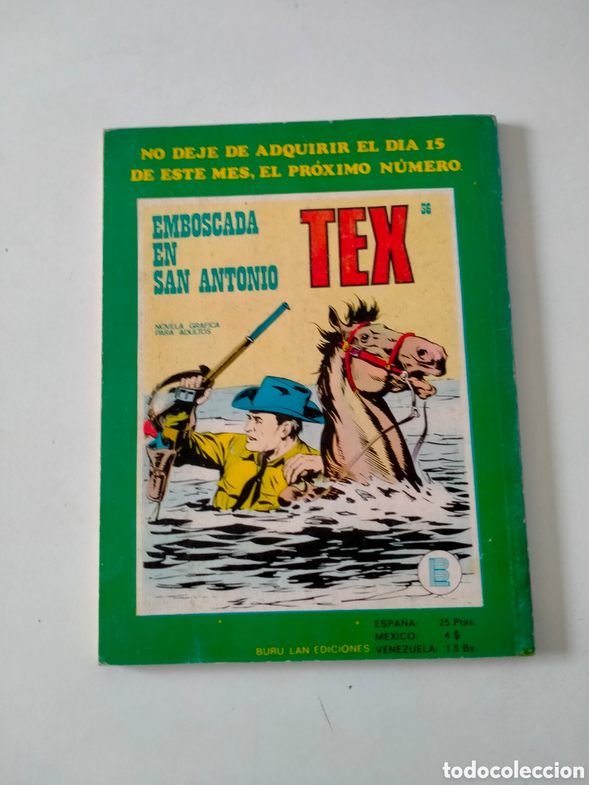 C&oacute;mics: TEX N&Uacute;MERO 35 BURU LAN EDICIONES A&Ntilde;O 1972 - Foto 2