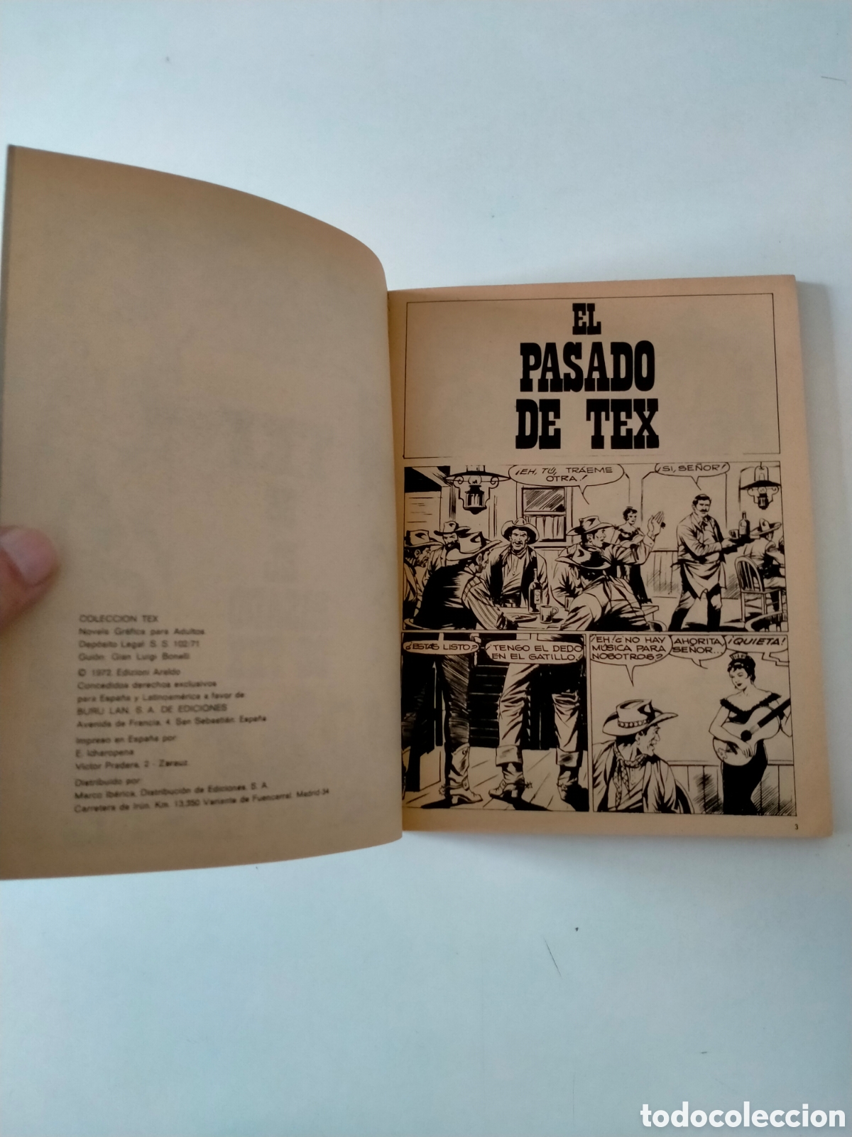 C&oacute;mics: TEX N&Uacute;MERO 35 BURU LAN EDICIONES A&Ntilde;O 1972 - Foto 5