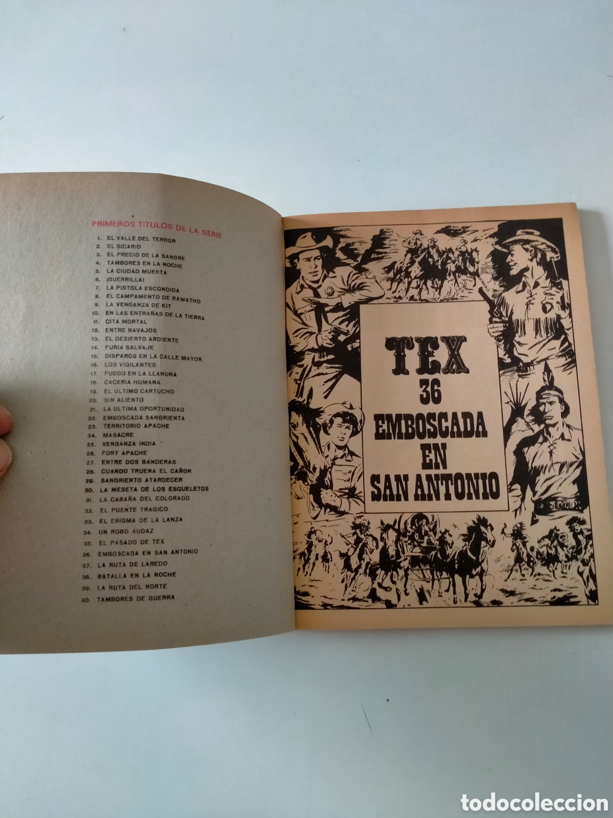 C&oacute;mics: TEX N&Uacute;MERO 36 BURU LAN EDICIONES A&Ntilde;O 1972 - Foto 4