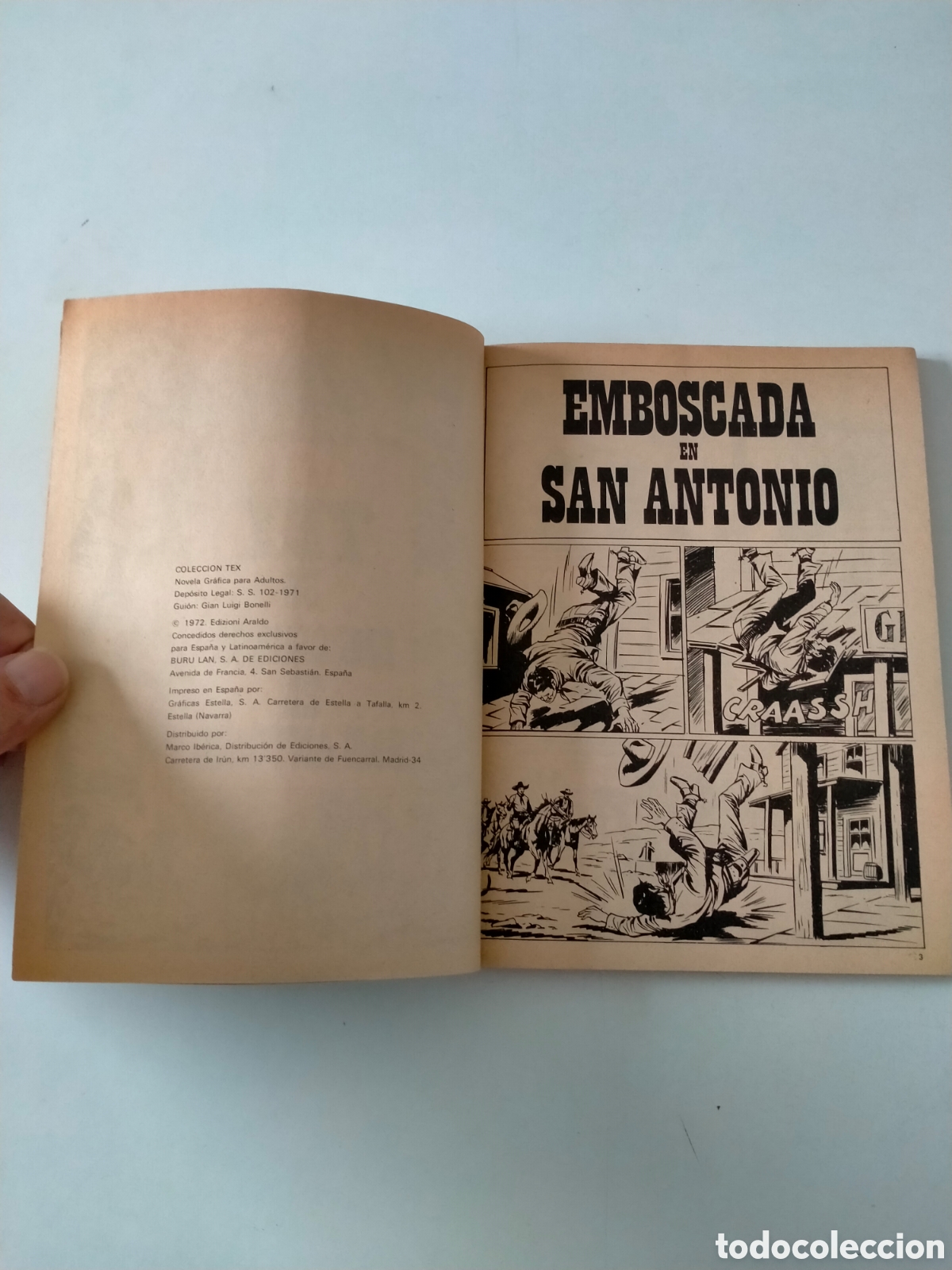C&oacute;mics: TEX N&Uacute;MERO 36 BURU LAN EDICIONES A&Ntilde;O 1972 - Foto 5