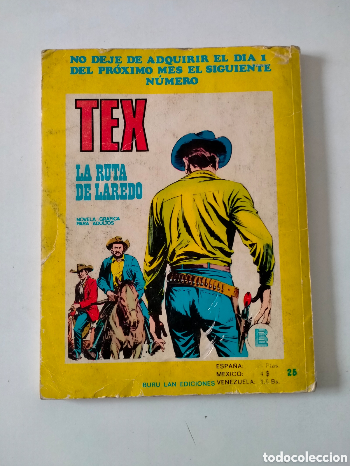 C&oacute;mics: TEX N&Uacute;MERO 36 BURU LAN EDICIONES A&Ntilde;O 1972 - Foto 2