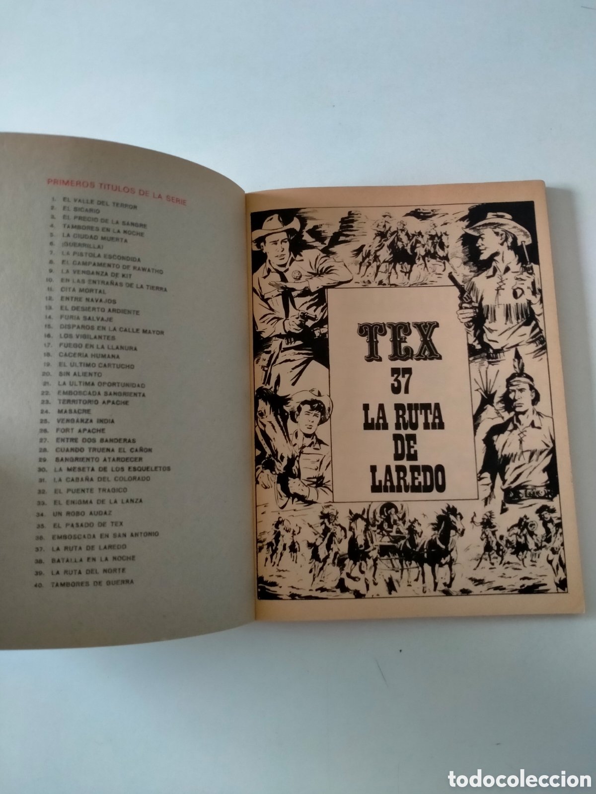 C&oacute;mics: TEX N&Uacute;MERO 37 BURU LAN EDICIONES A&Ntilde;O 1972 - Foto 4