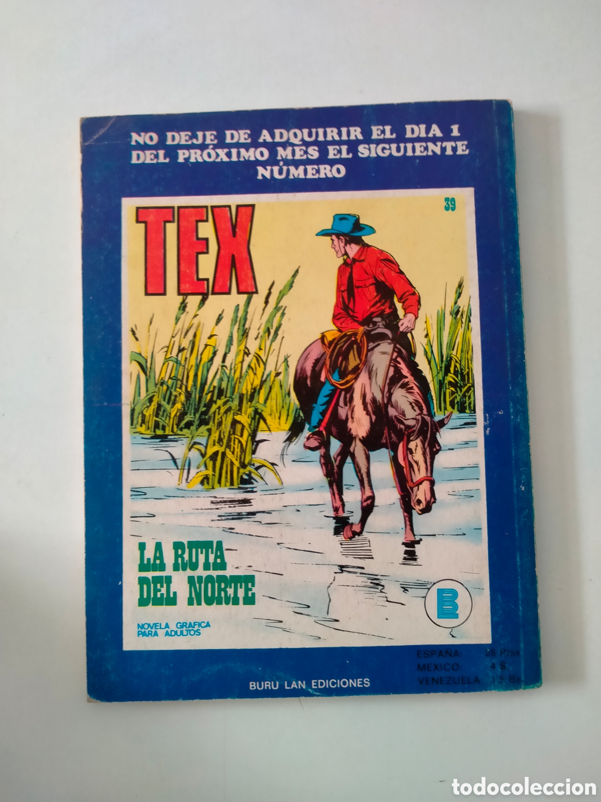 C&oacute;mics: TEX N&Uacute;MERO 38 BURU LAN EDICIONES A&Ntilde;O 1972 - Foto 2