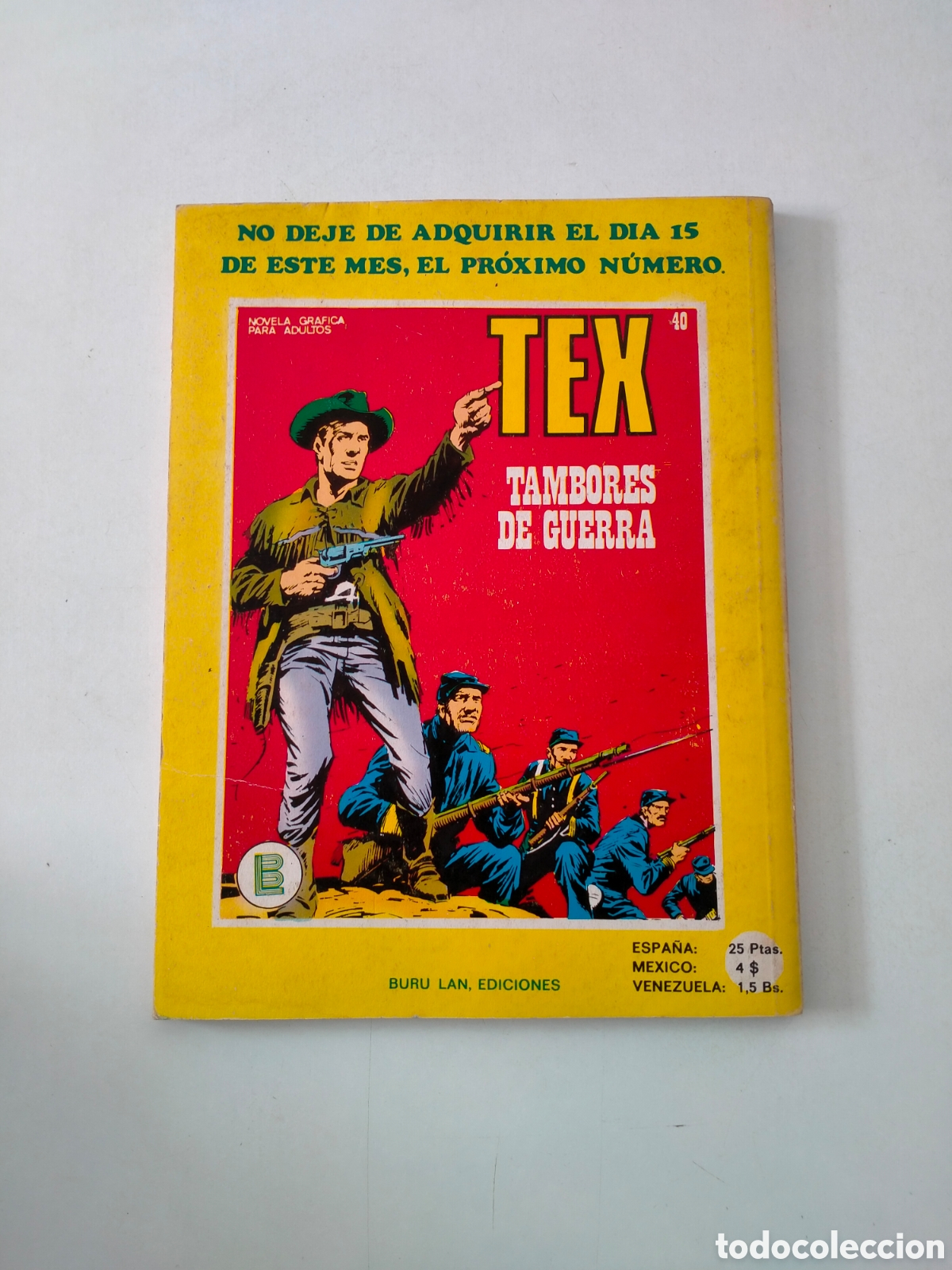 C&oacute;mics: TEX N&Uacute;MERO 39 BURU LAN EDICIONES A&Ntilde;O 1972 - Foto 2