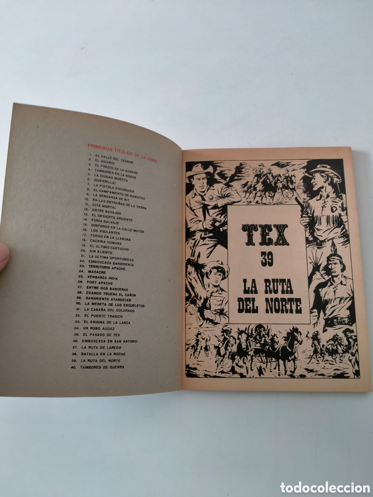 C&oacute;mics: TEX N&Uacute;MERO 39 BURU LAN EDICIONES A&Ntilde;O 1972 - Foto 4