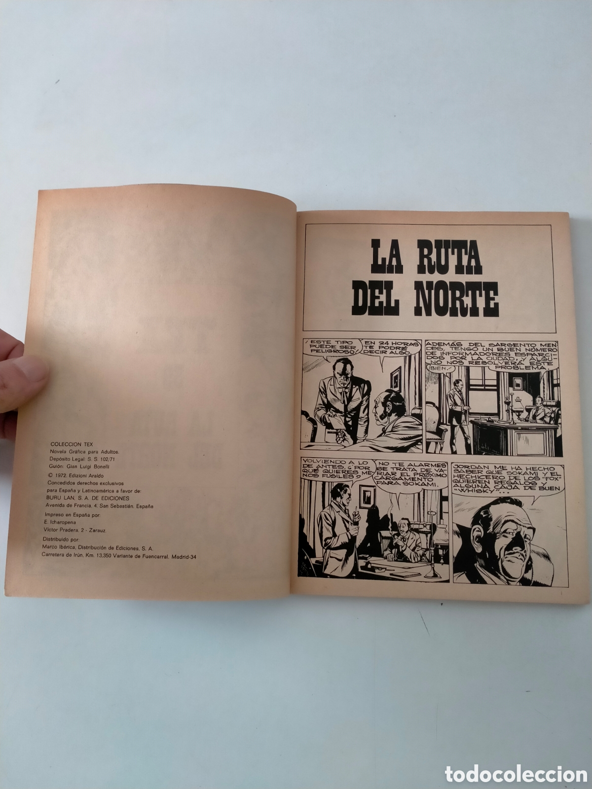 C&oacute;mics: TEX N&Uacute;MERO 39 BURU LAN EDICIONES A&Ntilde;O 1972 - Foto 5