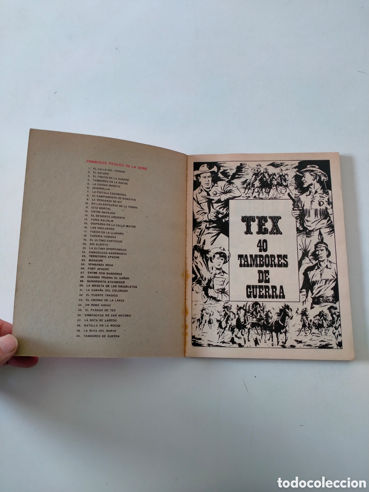 C&oacute;mics: TEX N&Uacute;MERO 40 BURU LAN EDICIONES A&Ntilde;O 1972 - Foto 4
