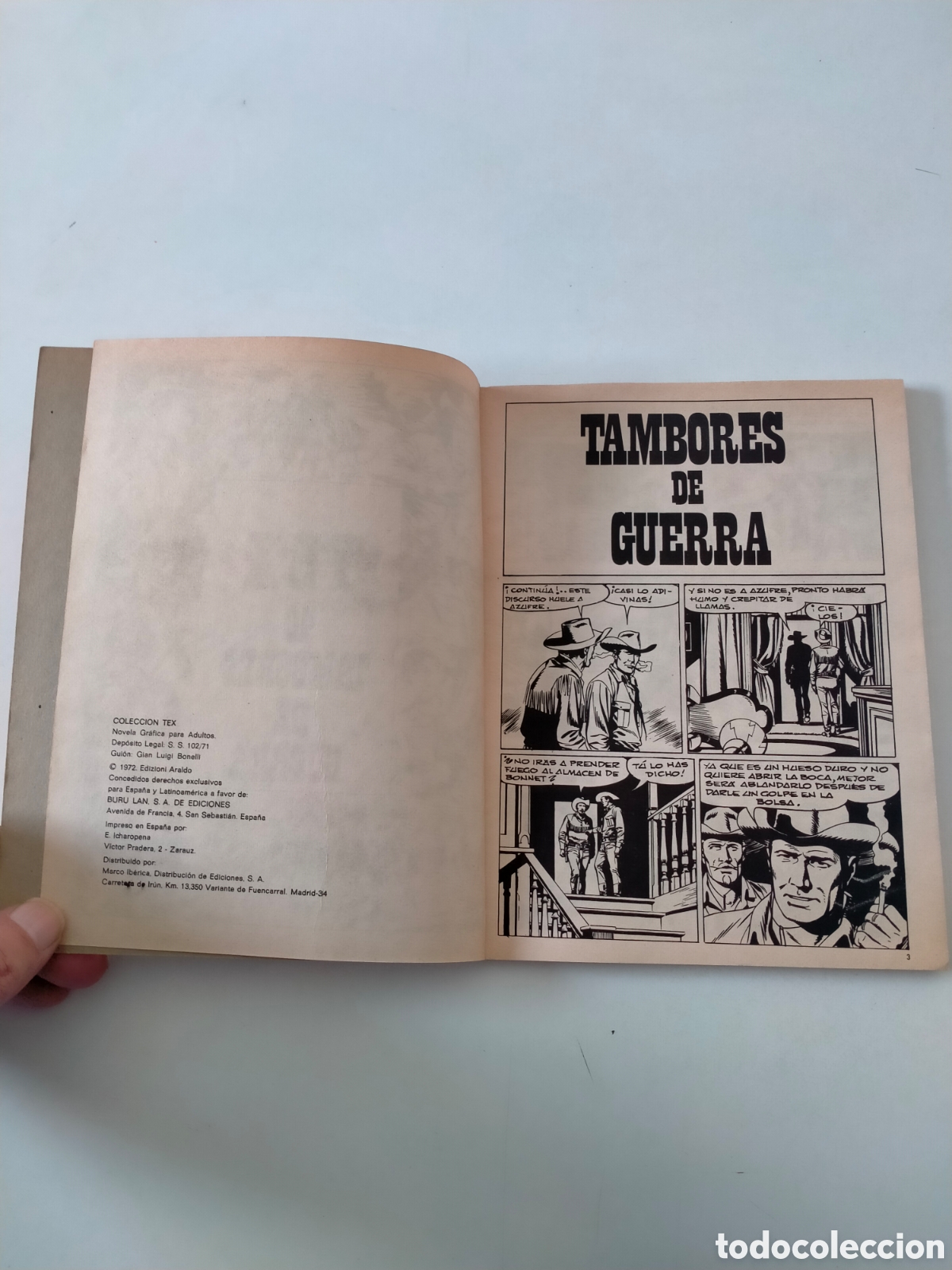 C&oacute;mics: TEX N&Uacute;MERO 40 BURU LAN EDICIONES A&Ntilde;O 1972 - Foto 5