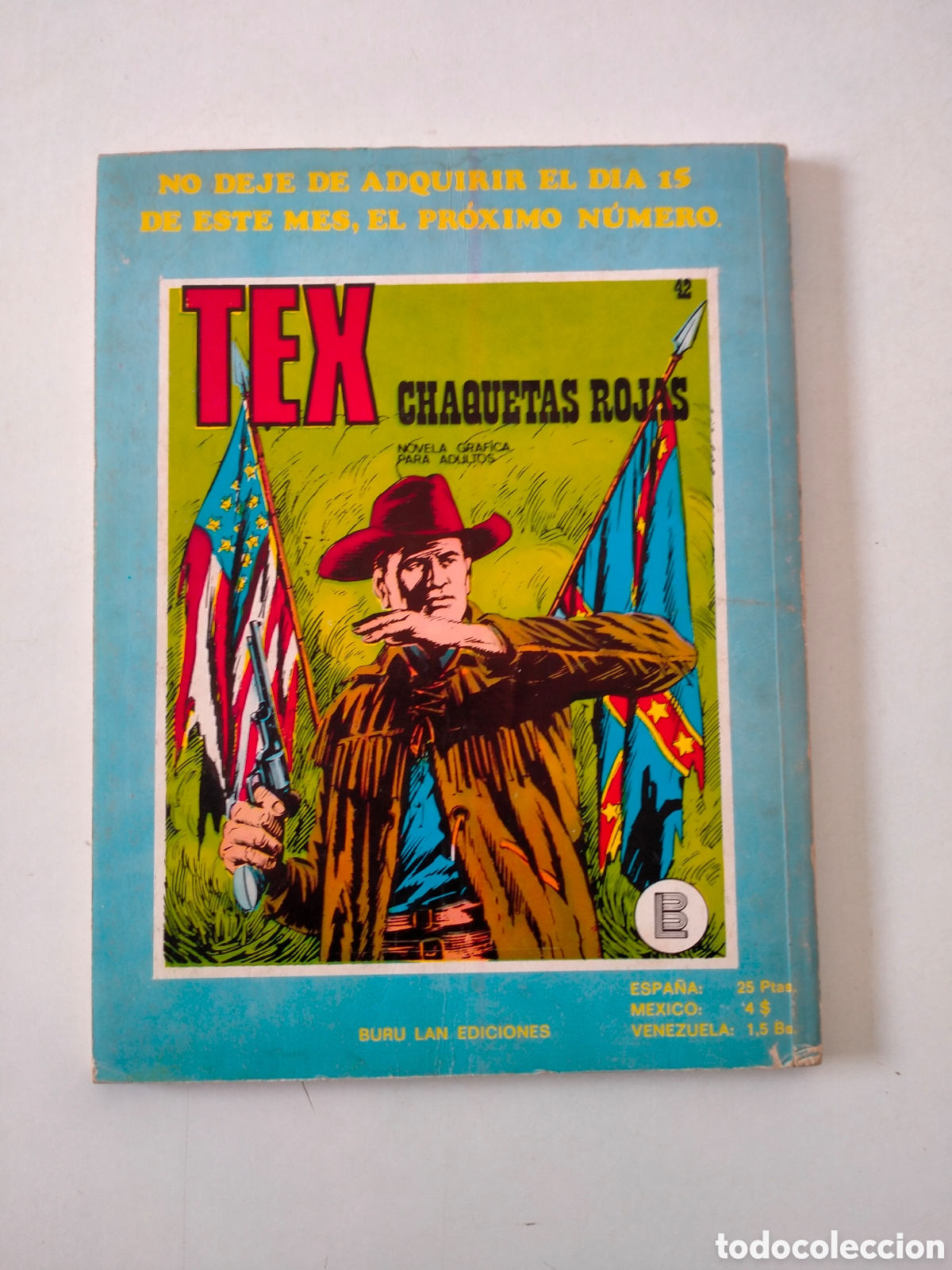 C&oacute;mics: TEX N&Uacute;MERO 41 BURU LAN EDICIONES A&Ntilde;O 1972 - Foto 2