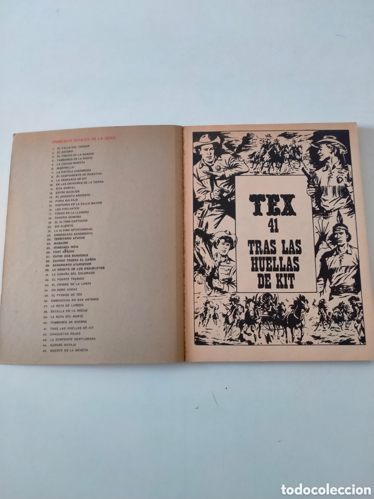 C&oacute;mics: TEX N&Uacute;MERO 41 BURU LAN EDICIONES A&Ntilde;O 1972 - Foto 4