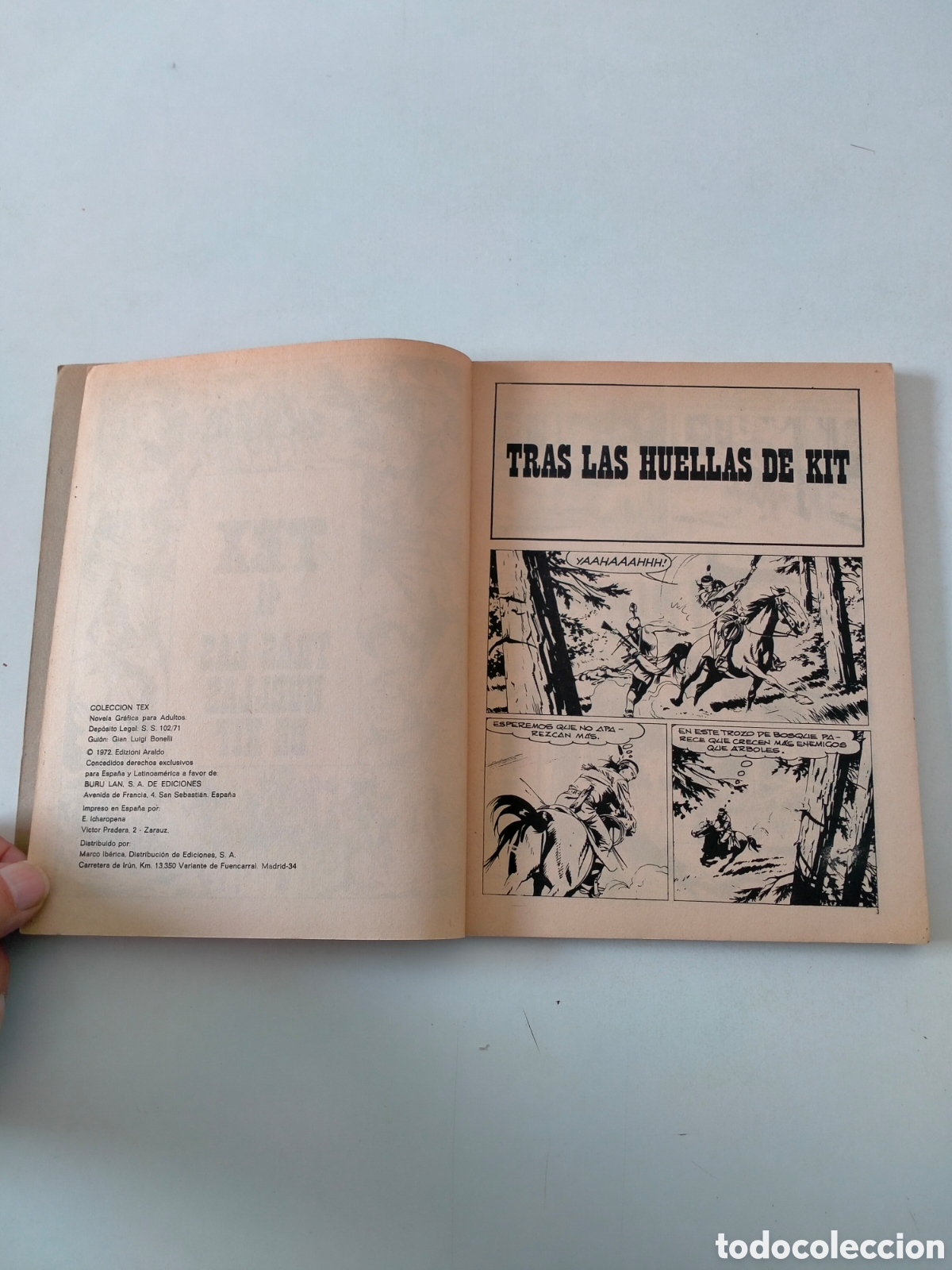 C&oacute;mics: TEX N&Uacute;MERO 41 BURU LAN EDICIONES A&Ntilde;O 1972 - Foto 5