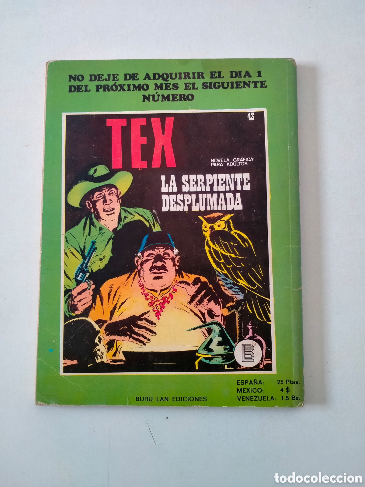 C&oacute;mics: TEX N&Uacute;MERO 42 BURU LAN EDICIONES A&Ntilde;O 1972 - Foto 2