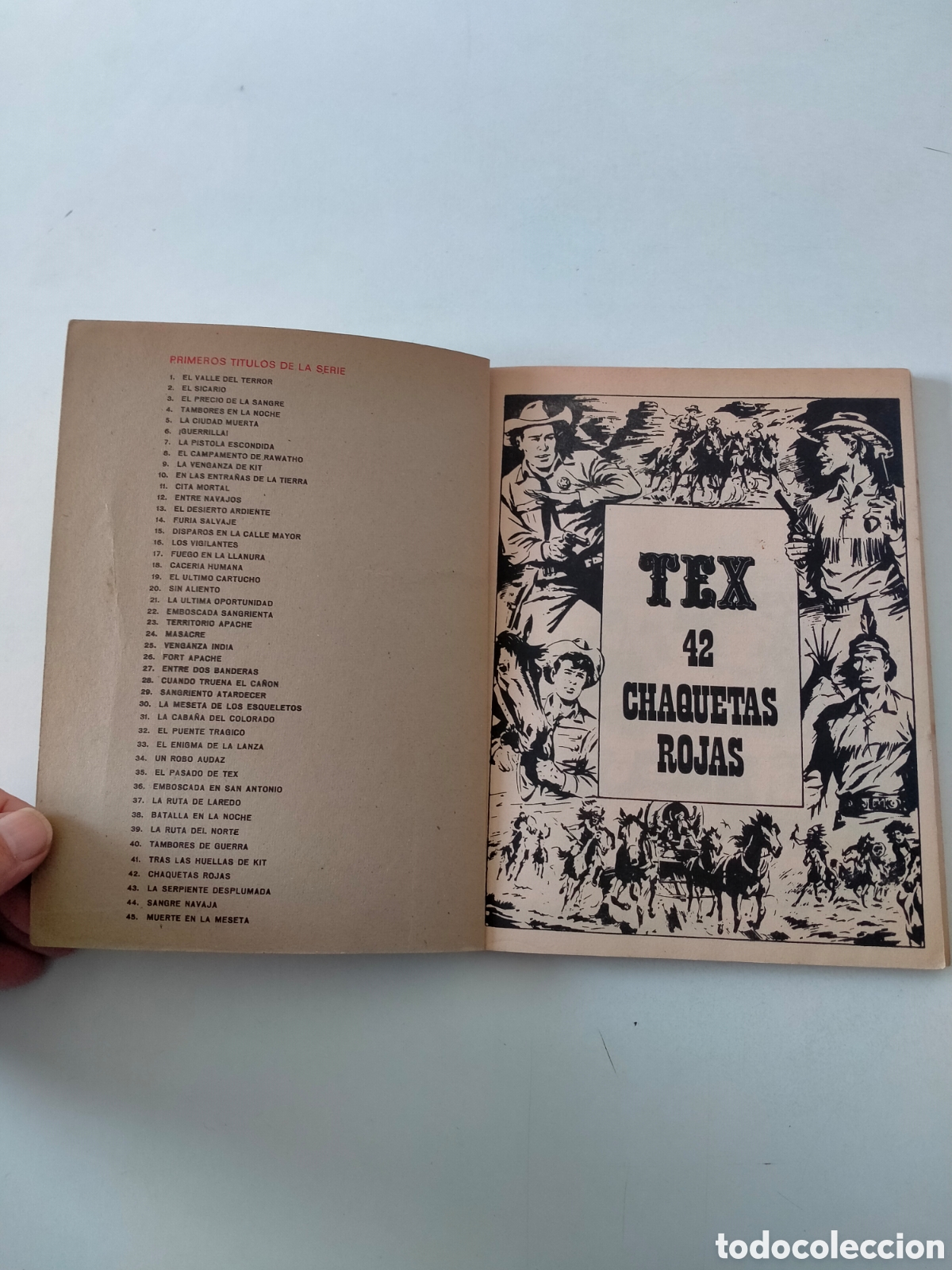 C&oacute;mics: TEX N&Uacute;MERO 42 BURU LAN EDICIONES A&Ntilde;O 1972 - Foto 4