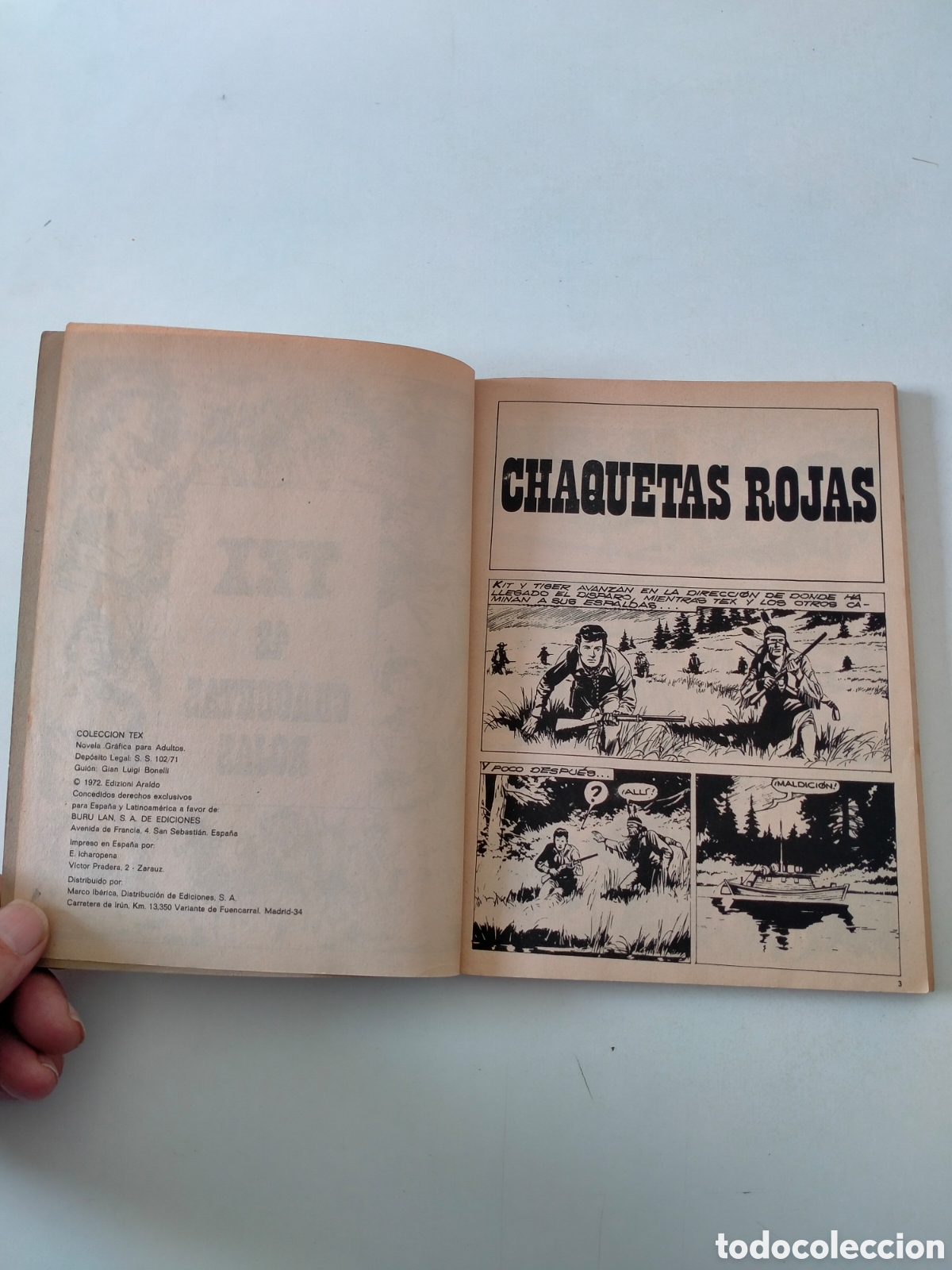 C&oacute;mics: TEX N&Uacute;MERO 42 BURU LAN EDICIONES A&Ntilde;O 1972 - Foto 5