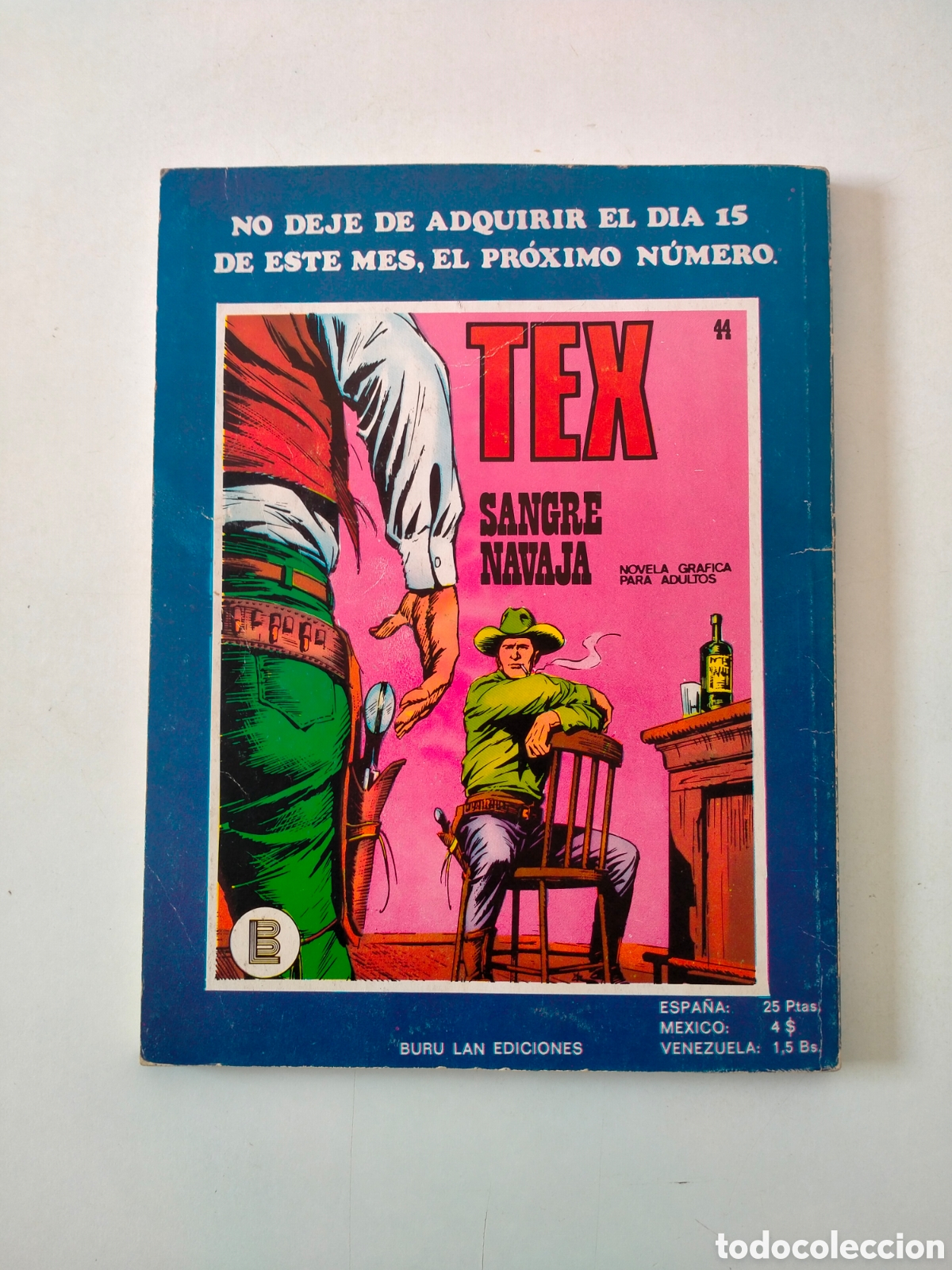 C&oacute;mics: TEX N&Uacute;MERO 43 BURU LAN EDICIONES A&Ntilde;O 1972 - Foto 2