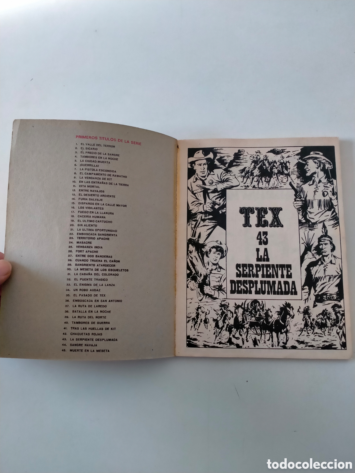 C&oacute;mics: TEX N&Uacute;MERO 43 BURU LAN EDICIONES A&Ntilde;O 1972 - Foto 4