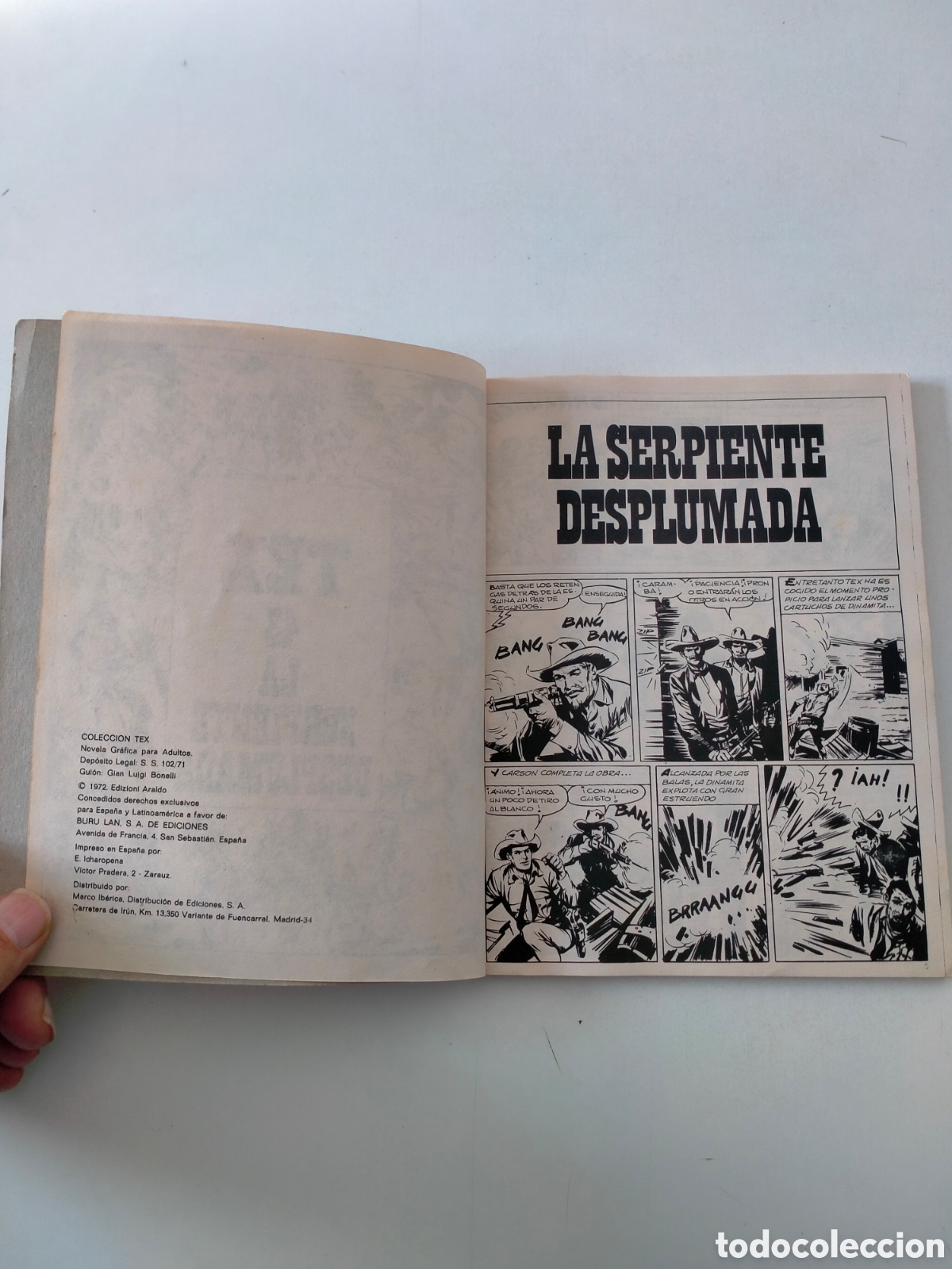 C&oacute;mics: TEX N&Uacute;MERO 43 BURU LAN EDICIONES A&Ntilde;O 1972 - Foto 5